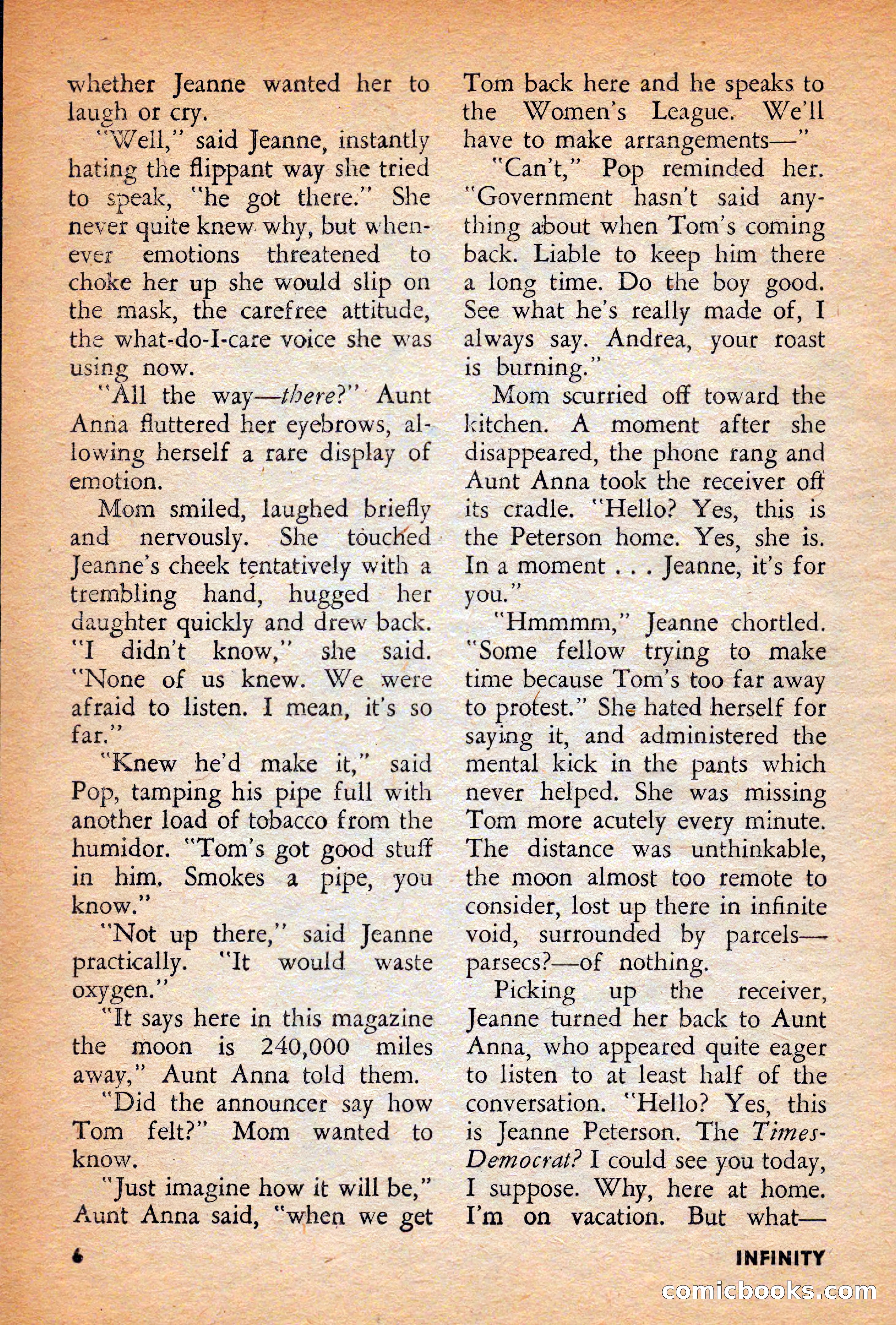 Infinity Science Fiction, December 1956 — page 6 of 132