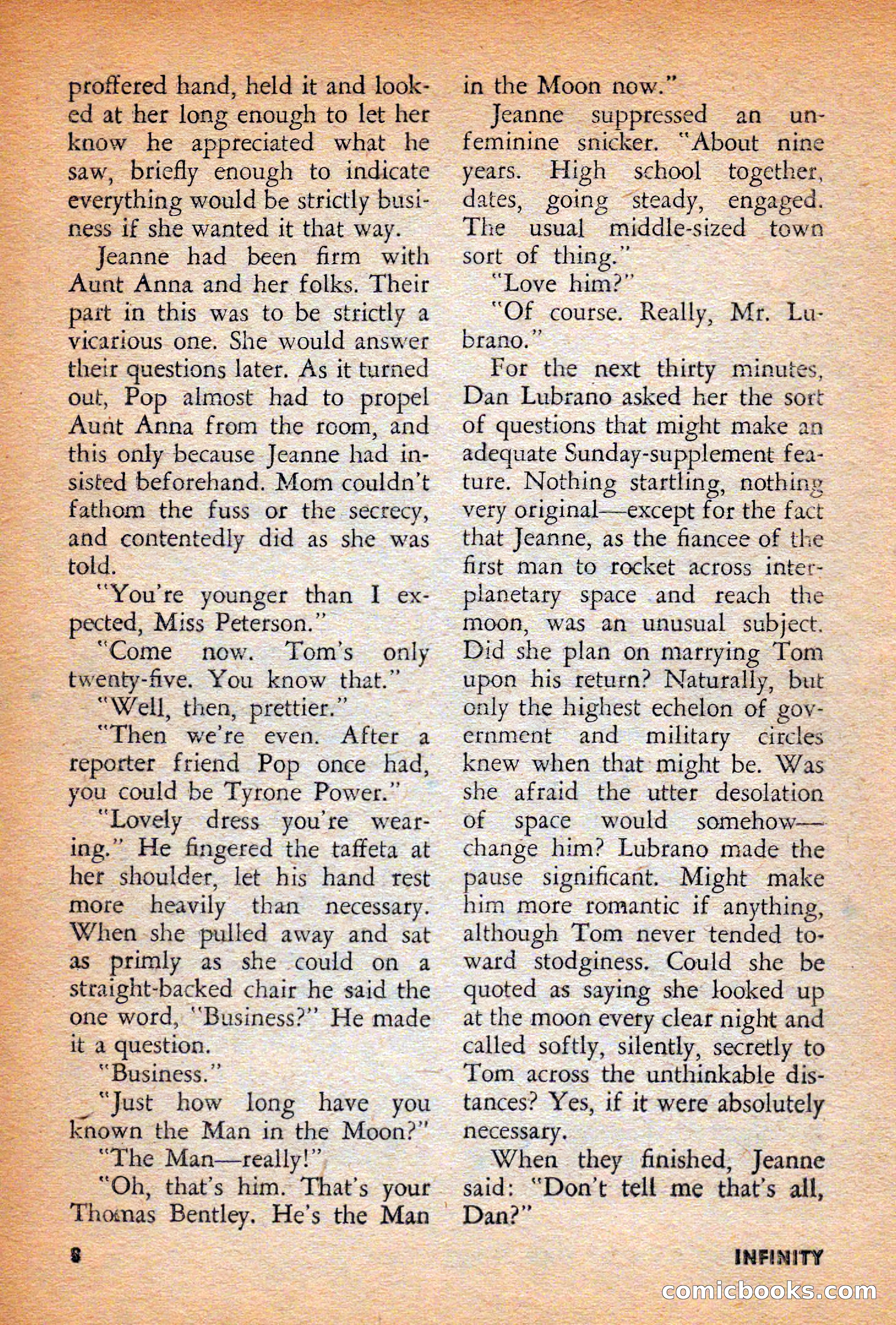Infinity Science Fiction, December 1956 — page 8 of 132