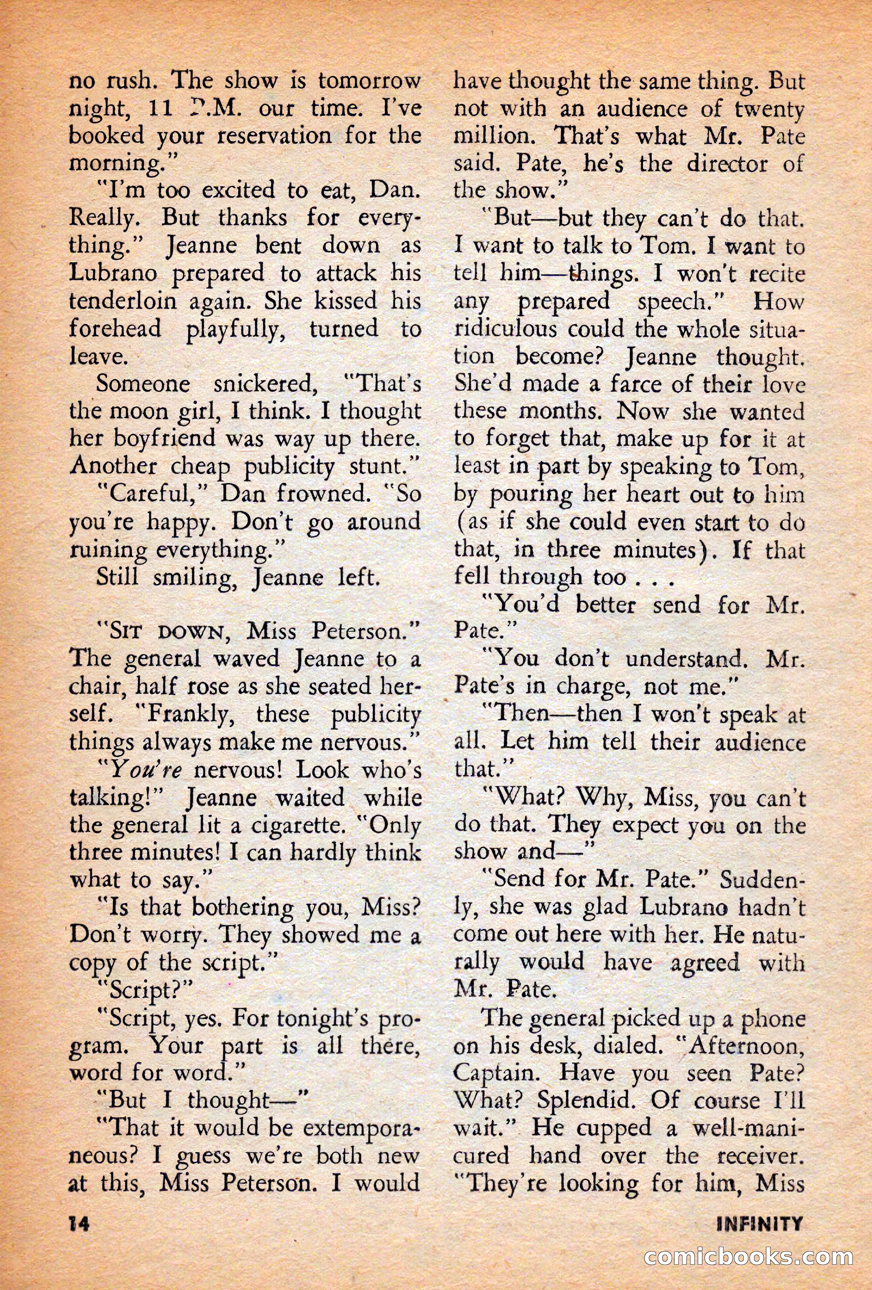 Infinity Science Fiction, December 1956 — page 14 of 132