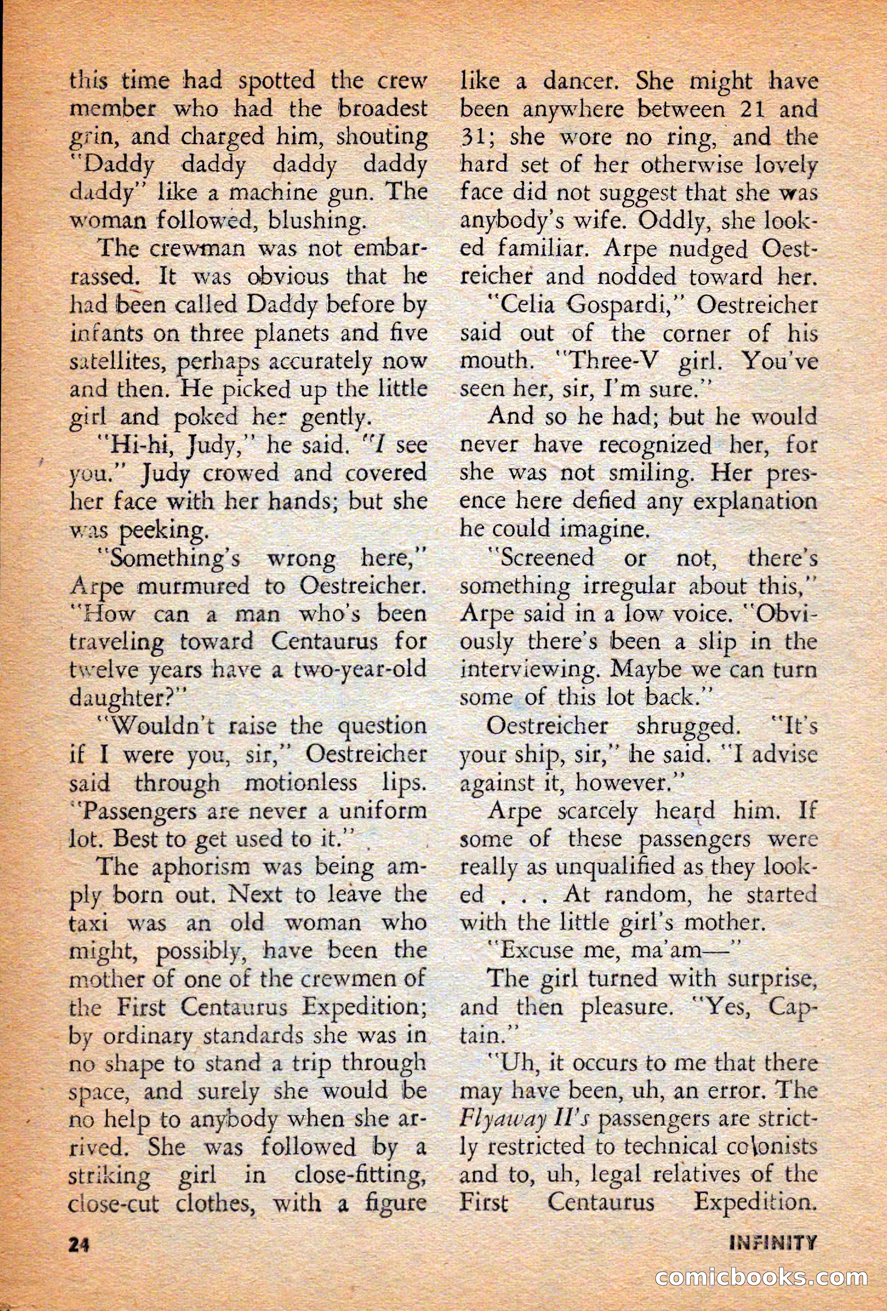 Infinity Science Fiction, December 1956 — page 24 of 132