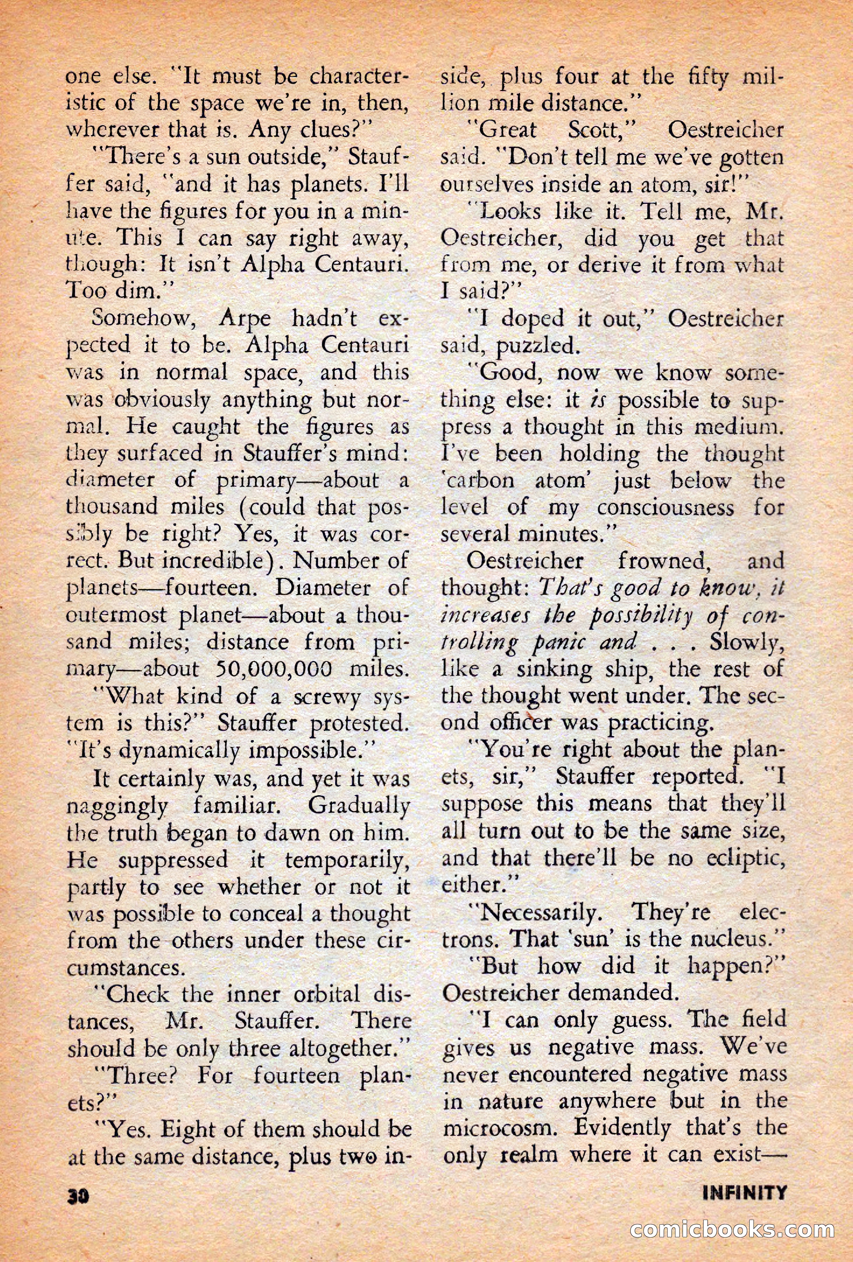 Infinity Science Fiction, December 1956 — page 30 of 132