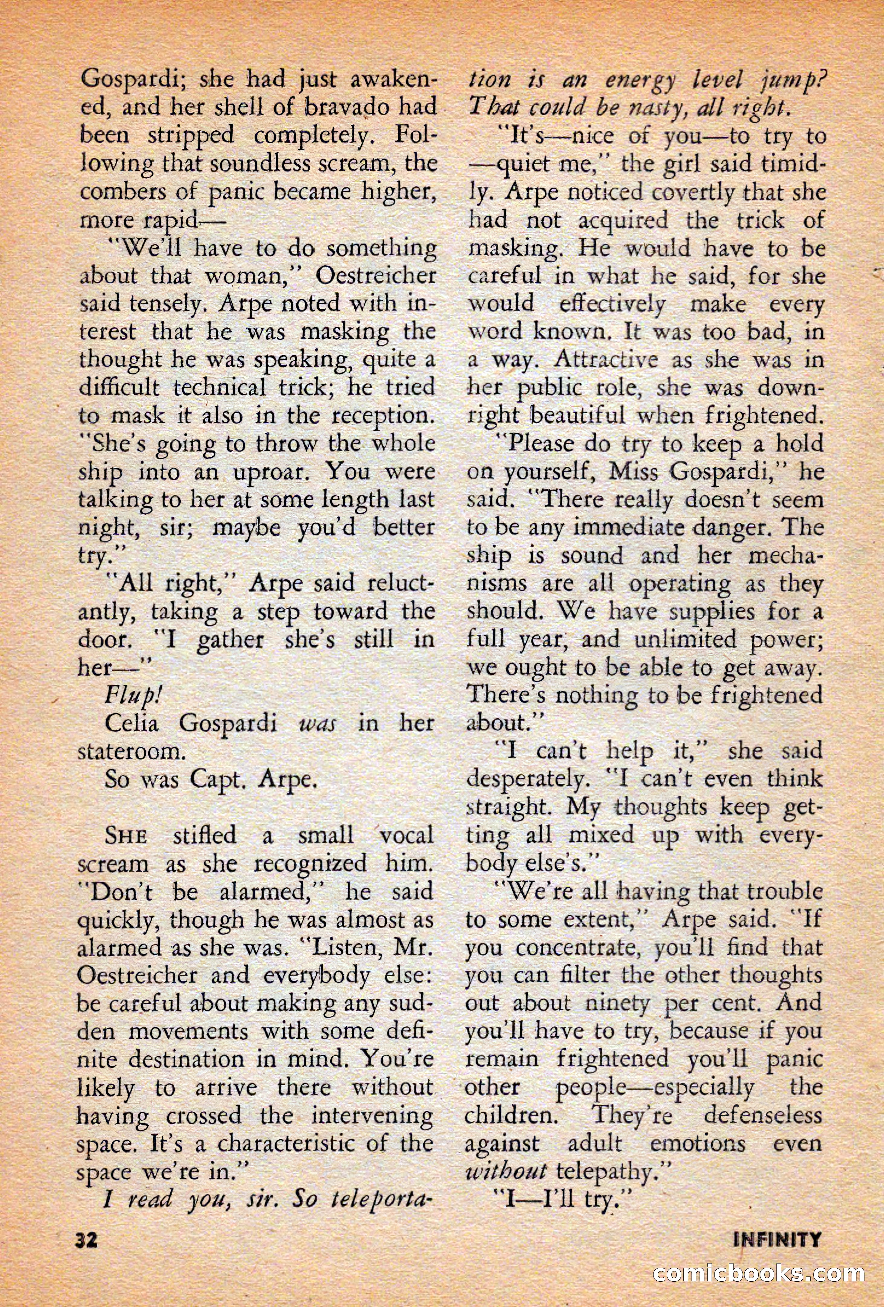 Infinity Science Fiction, December 1956 — page 32 of 132