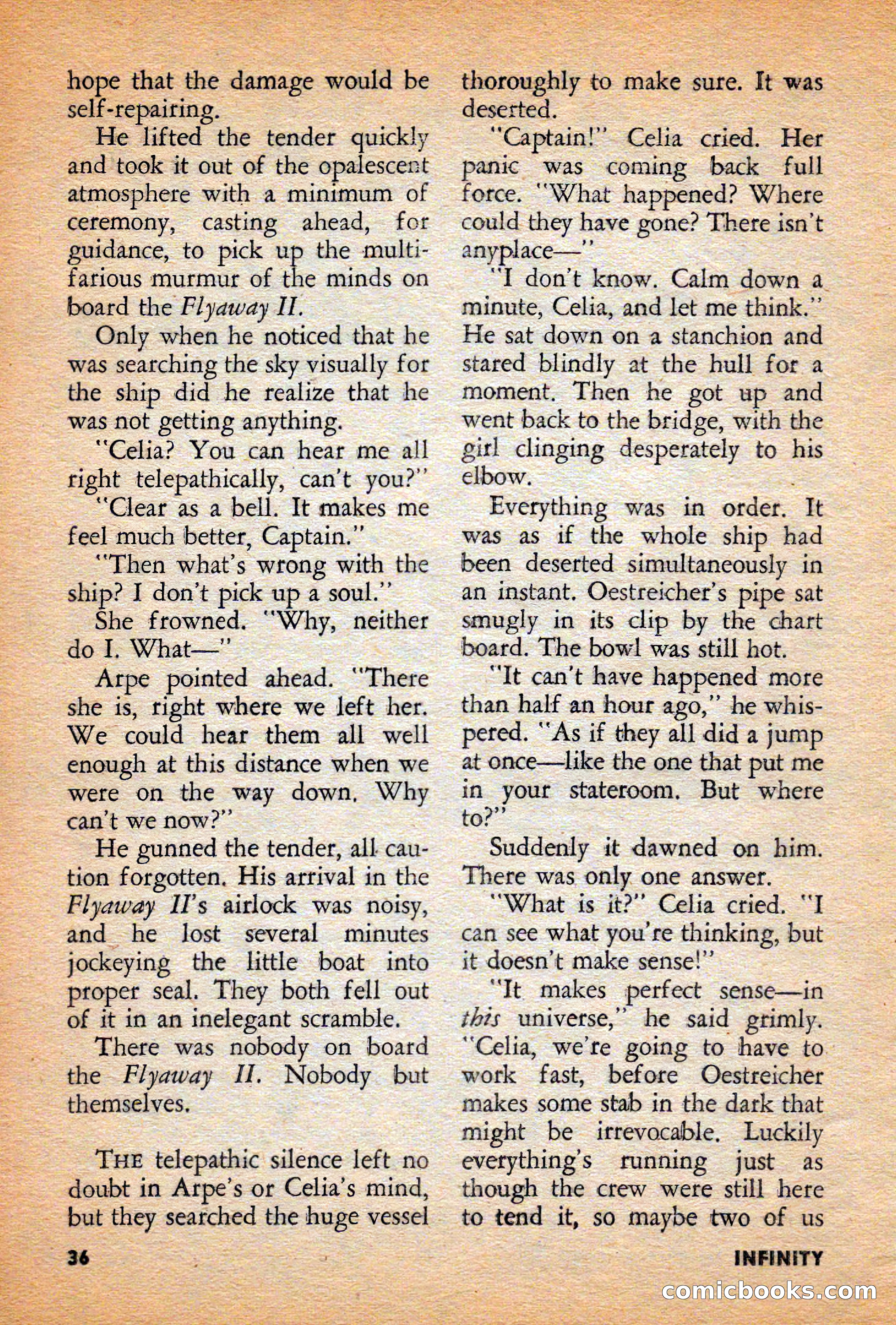 Infinity Science Fiction, December 1956 — page 36 of 132