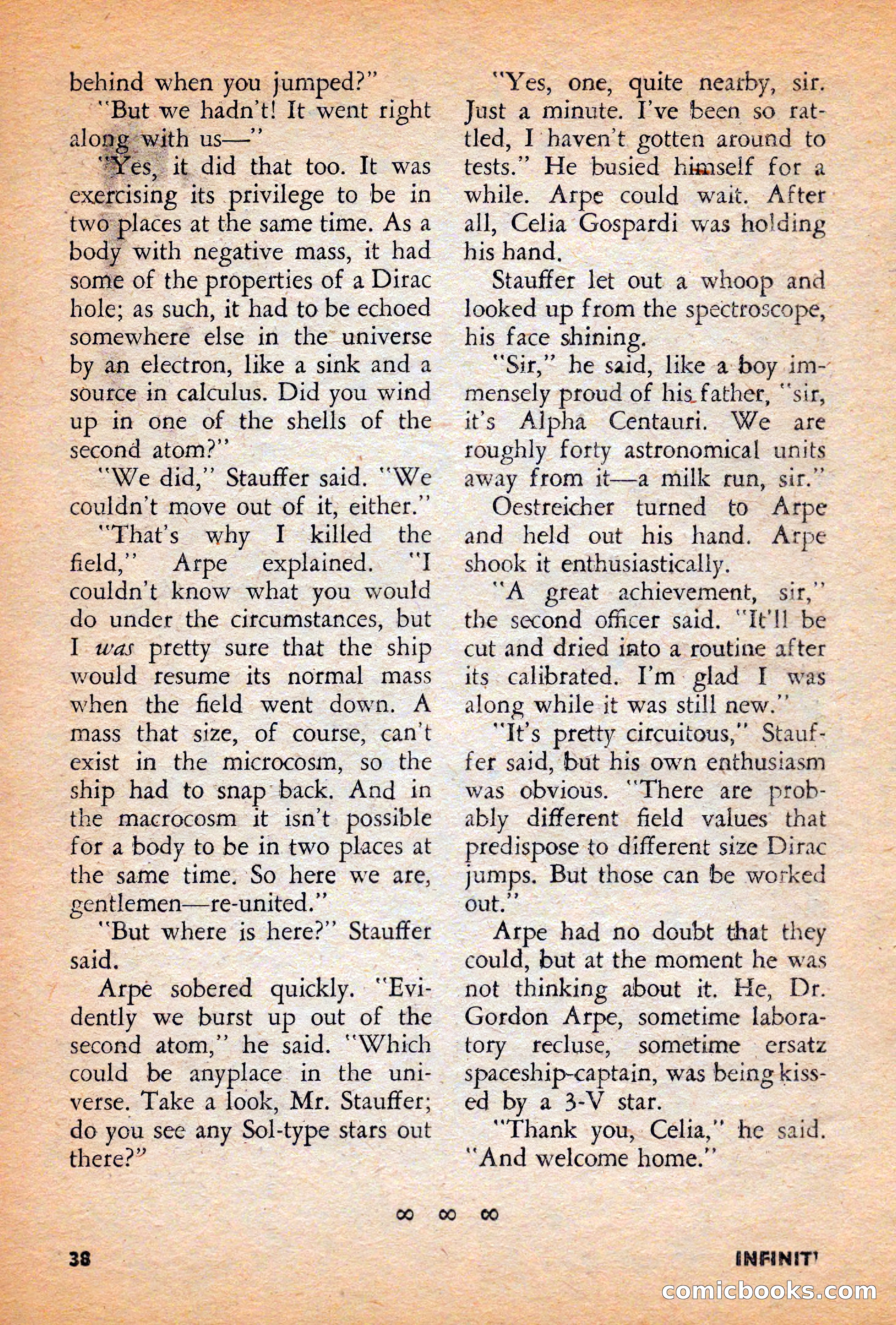 Infinity Science Fiction, December 1956 — page 38 of 132