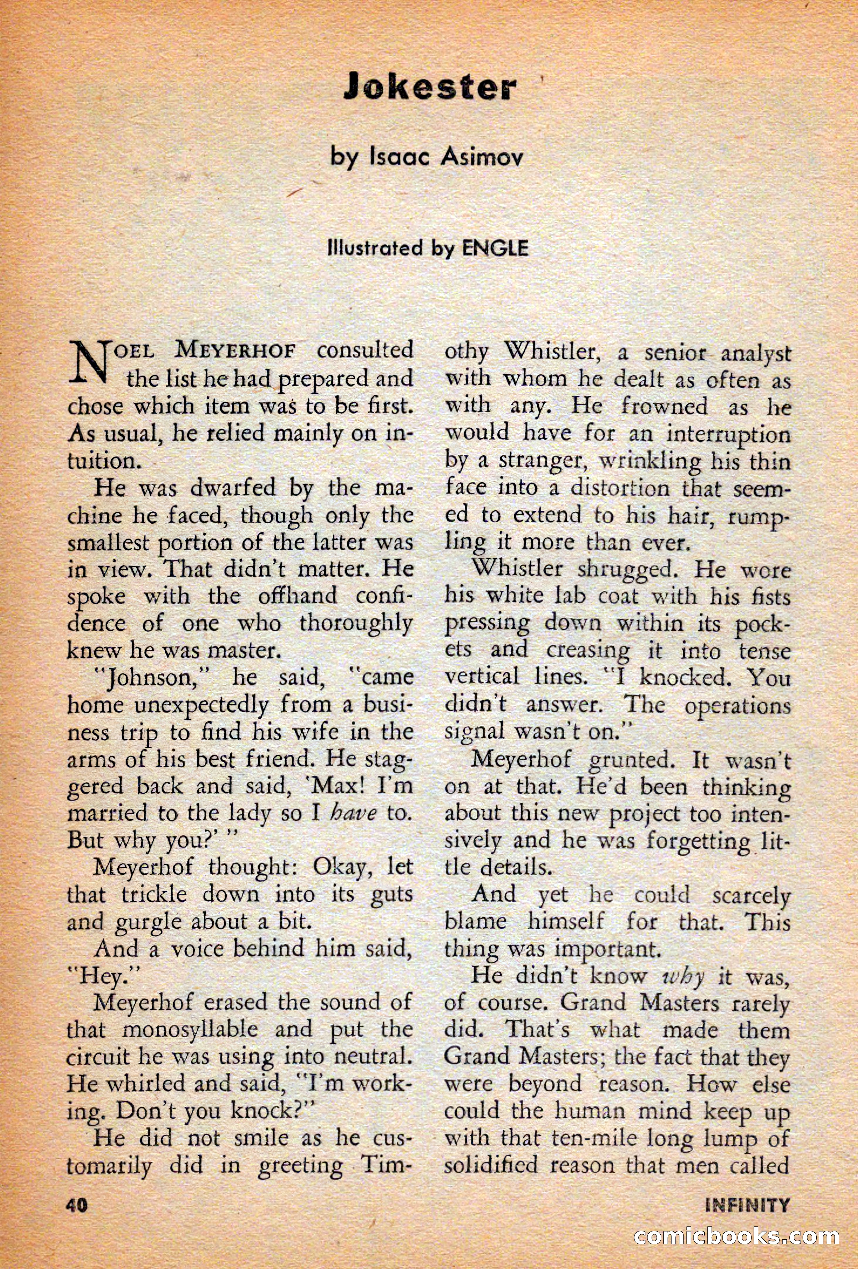 Infinity Science Fiction, December 1956 — page 40 of 132