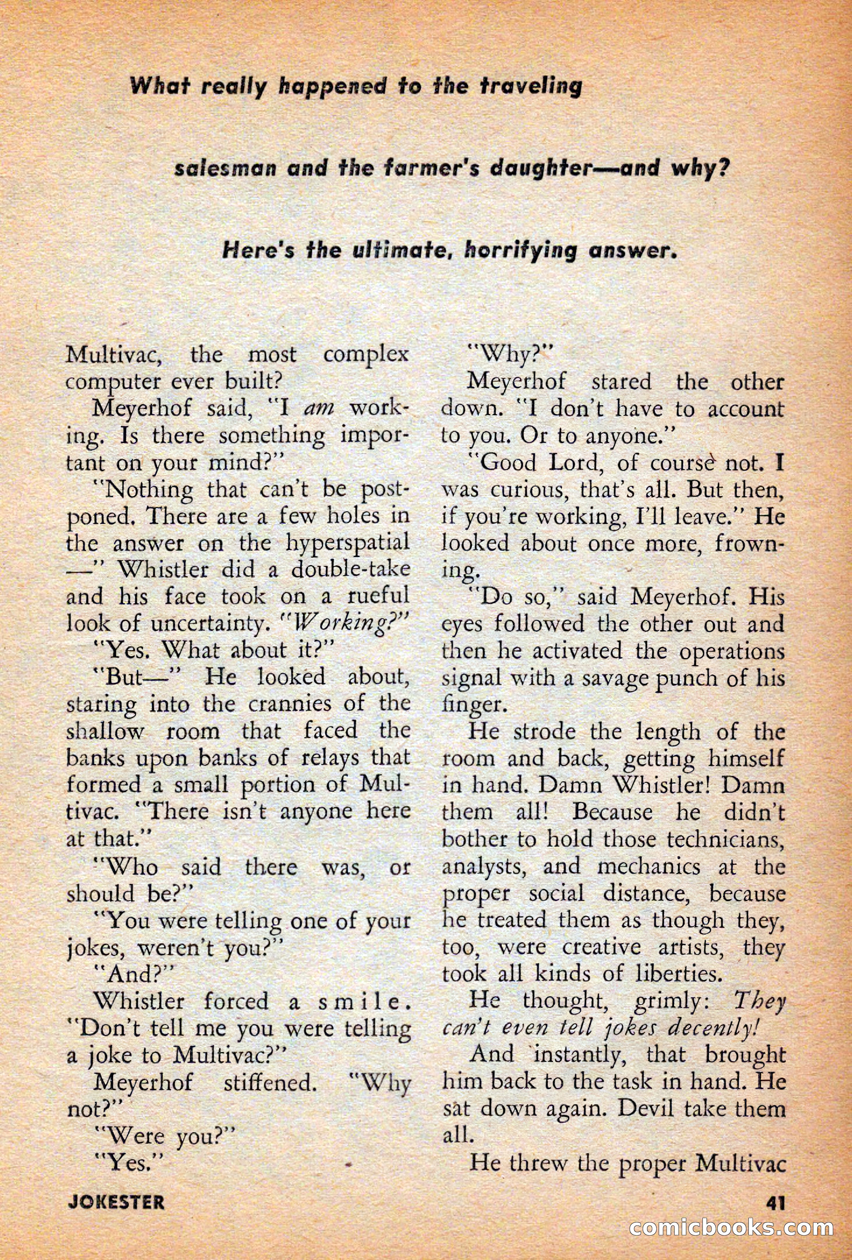 Infinity Science Fiction, December 1956 — page 41 of 132