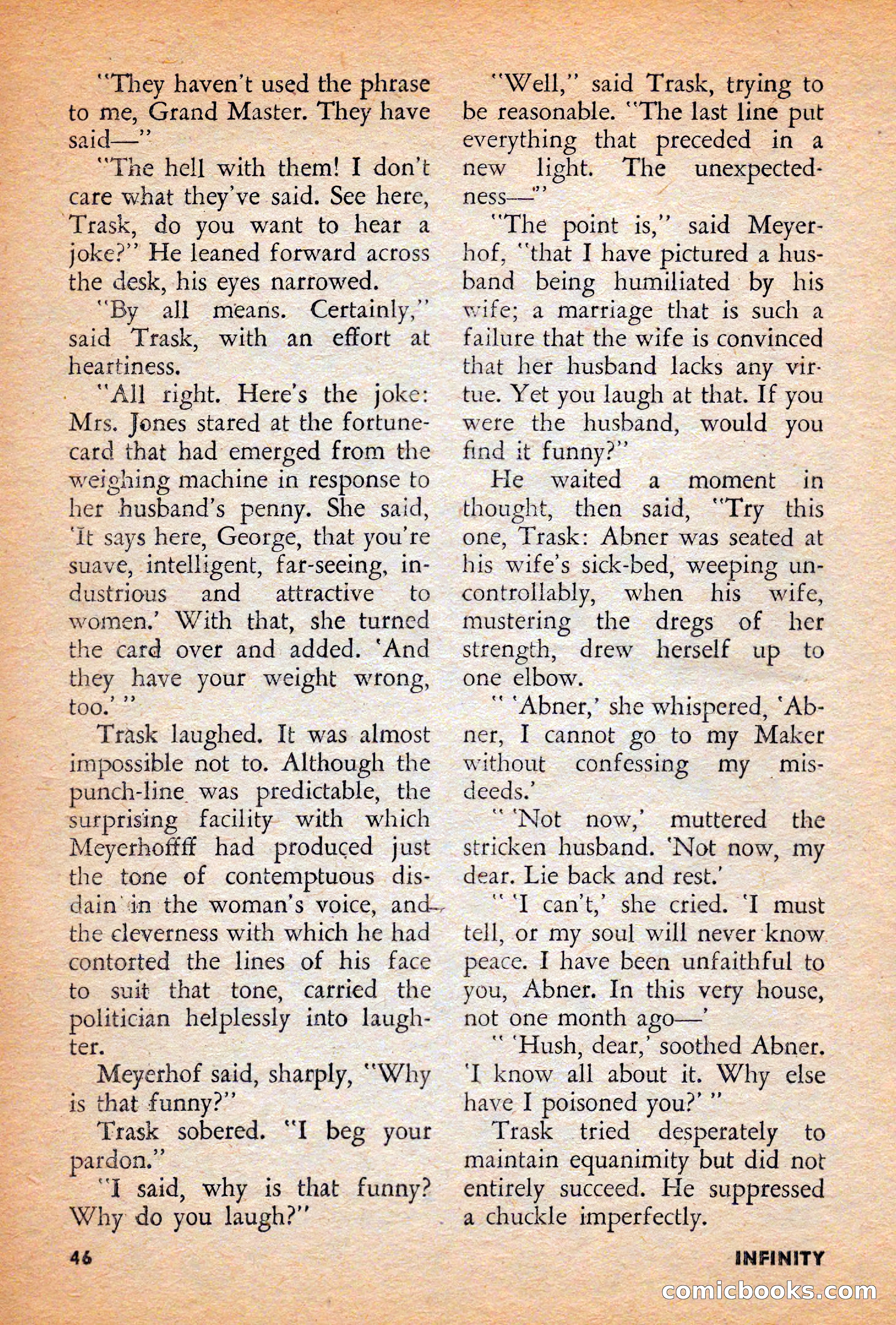 Infinity Science Fiction, December 1956 — page 46 of 132