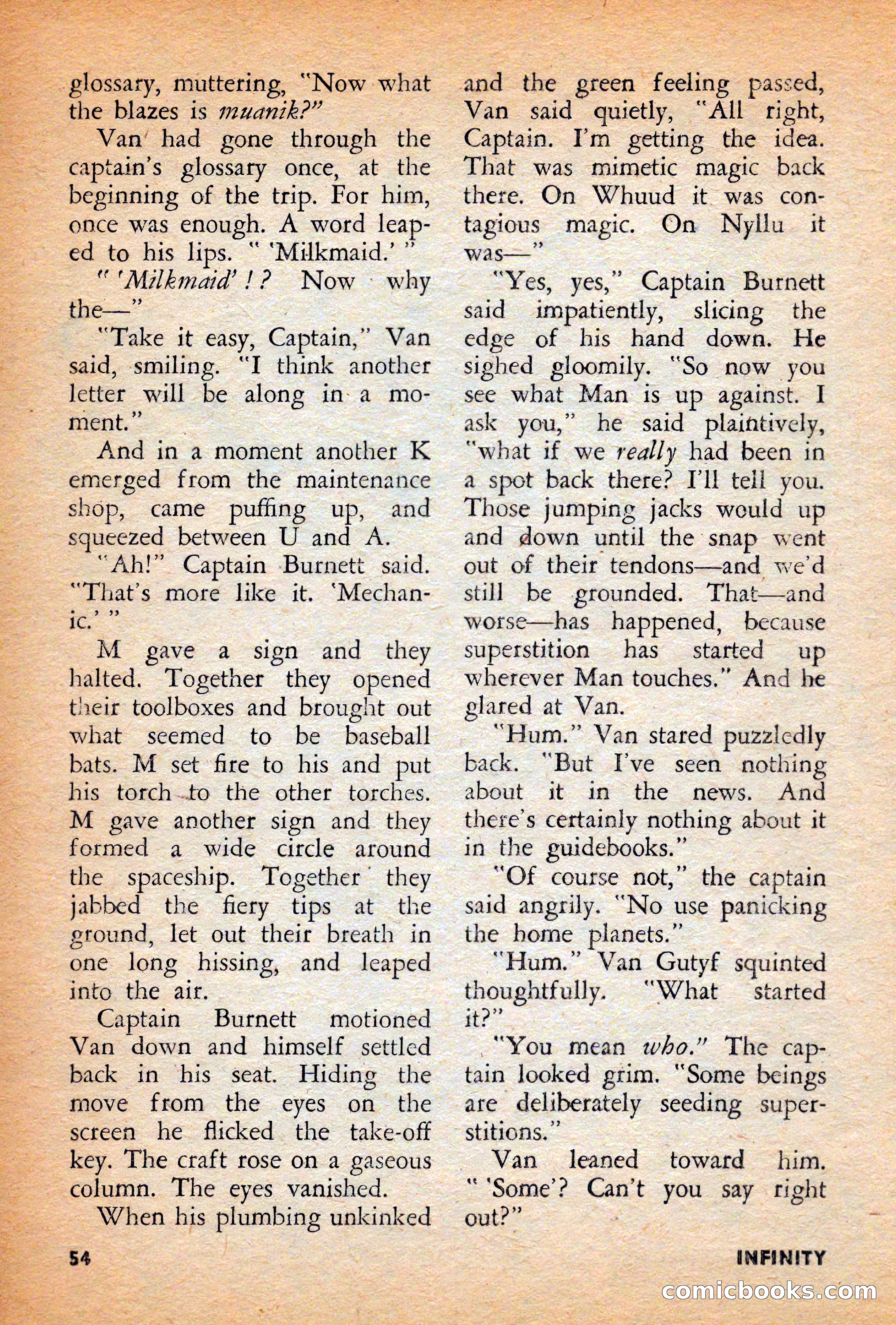 Infinity Science Fiction, December 1956 — page 54 of 132