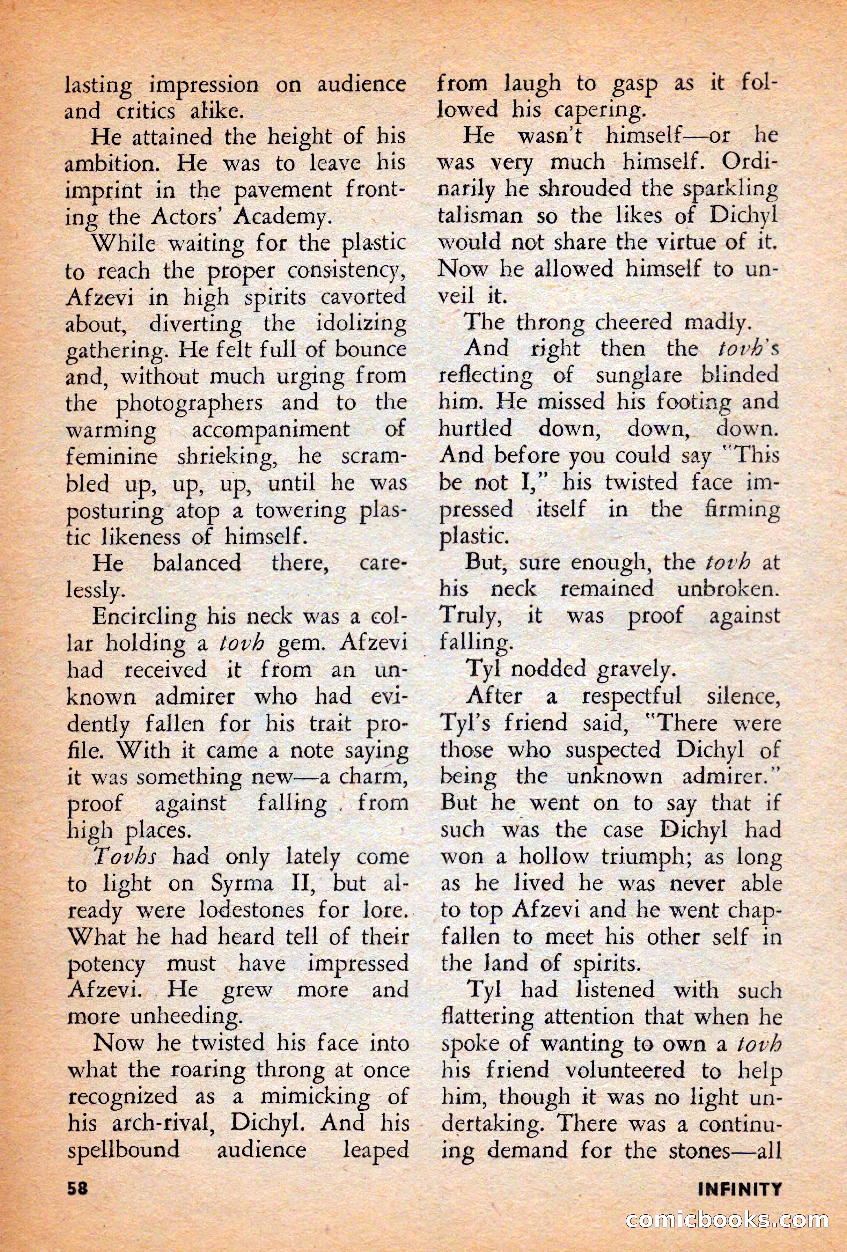 Infinity Science Fiction, December 1956 — page 58 of 132