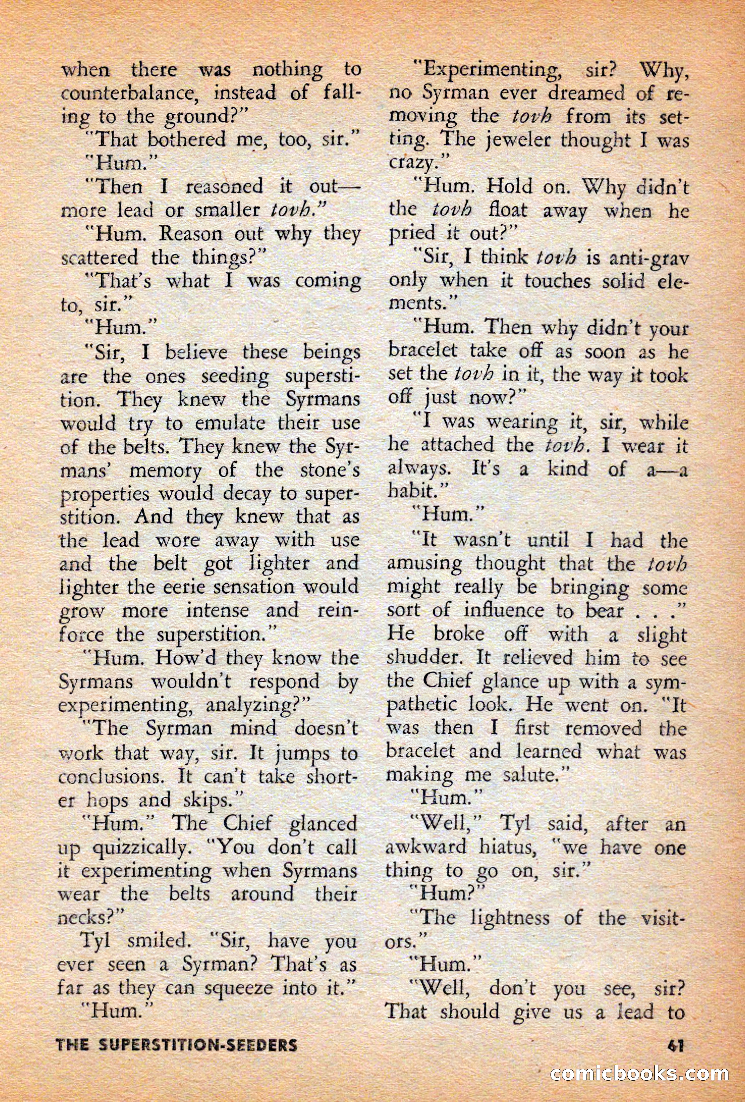 Infinity Science Fiction, December 1956 — page 61 of 132