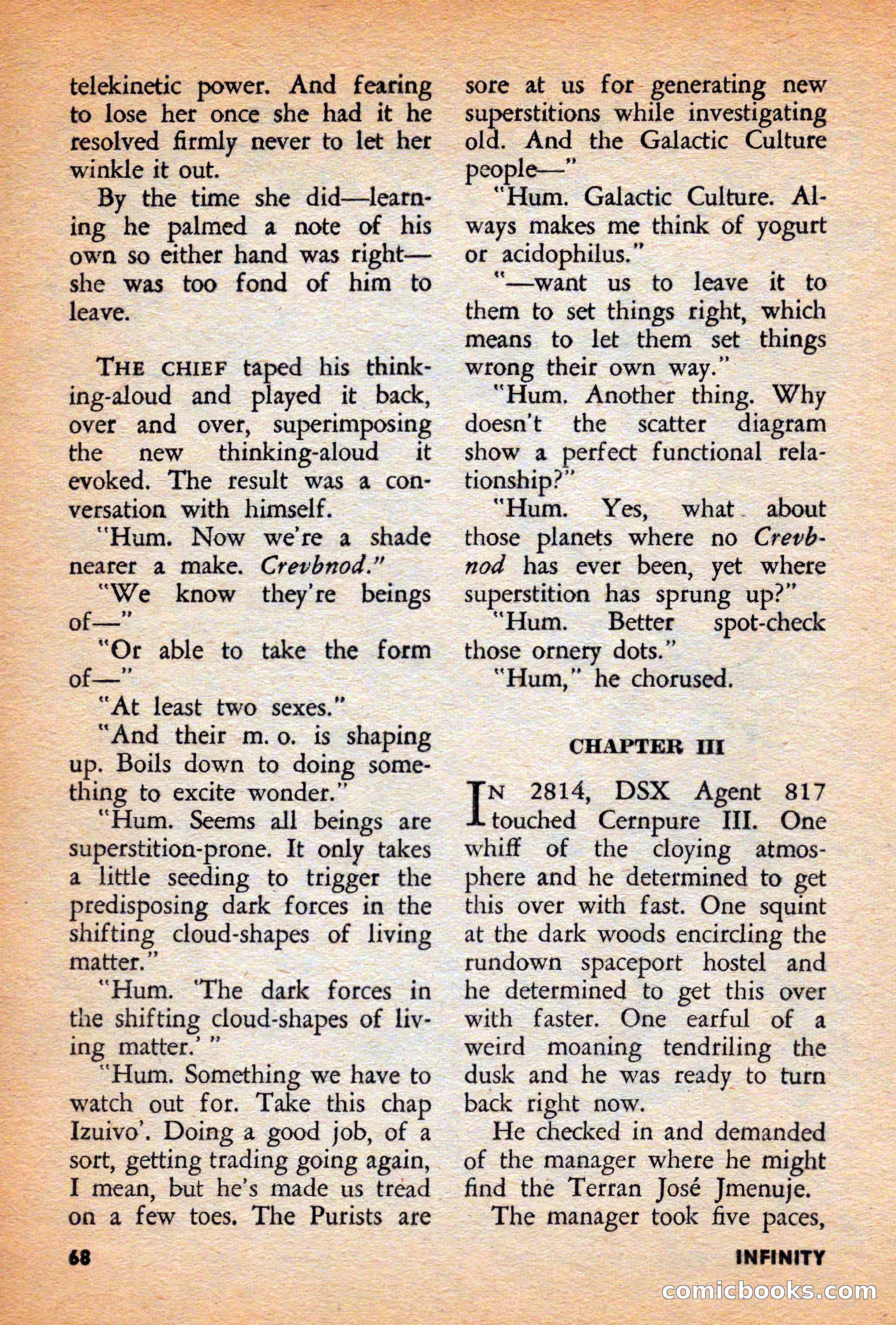 Infinity Science Fiction, December 1956 — page 68 of 132