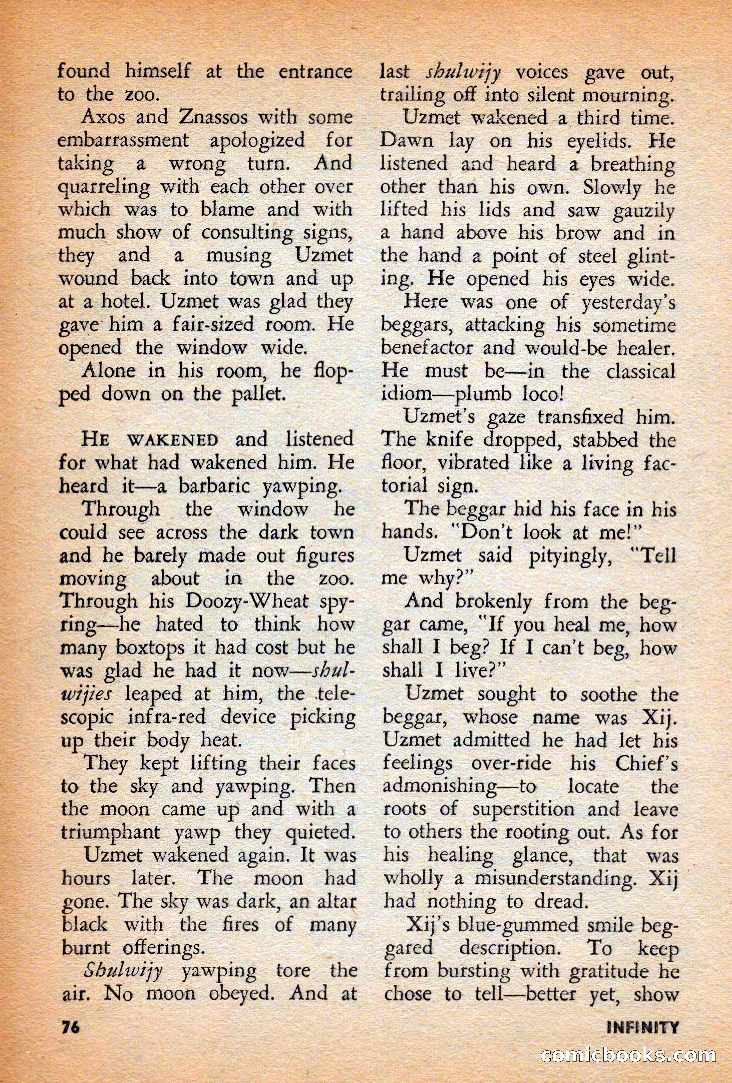 Infinity Science Fiction, December 1956 — page 76 of 132