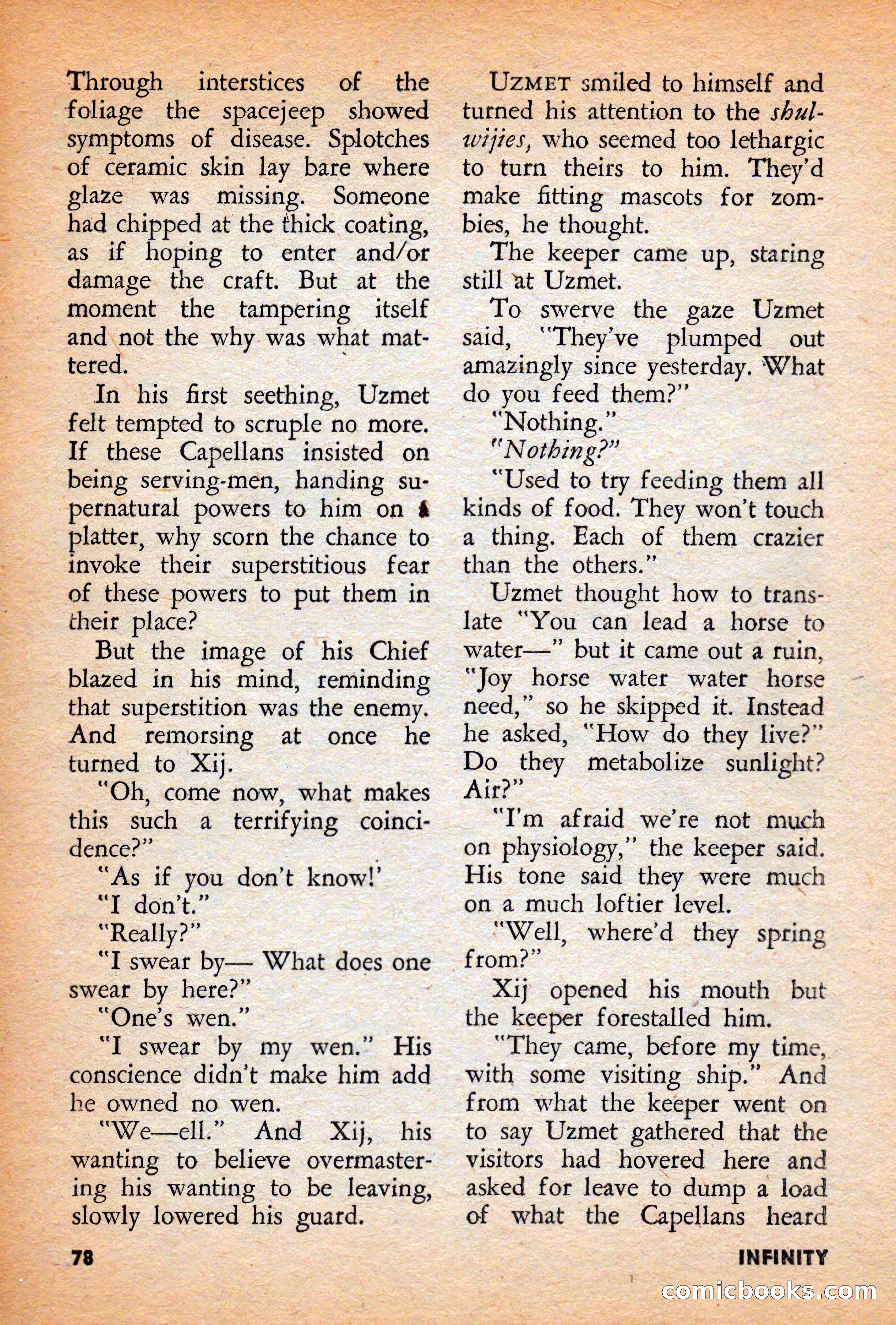 Infinity Science Fiction, December 1956 — page 78 of 132