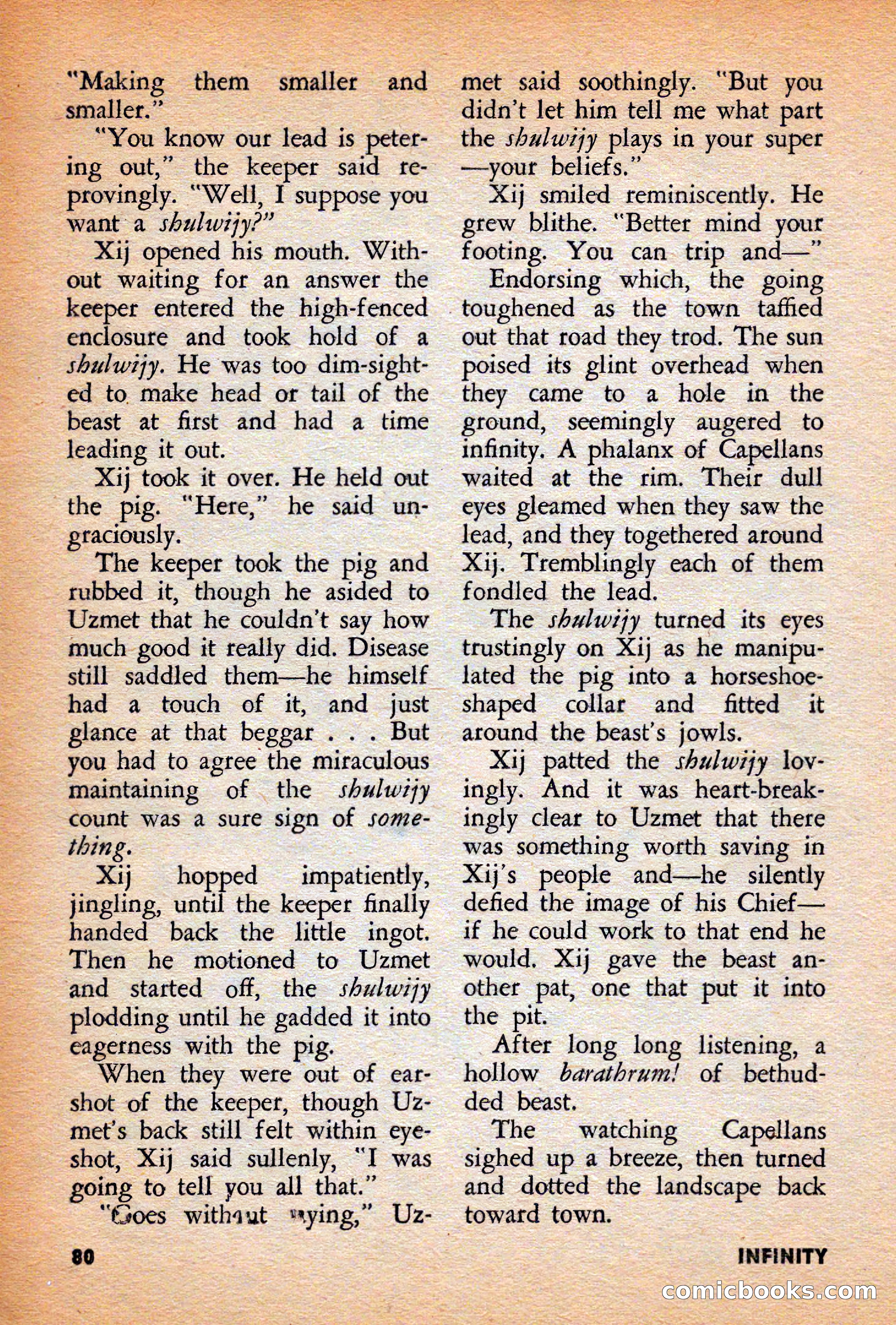 Infinity Science Fiction, December 1956 — page 80 of 132