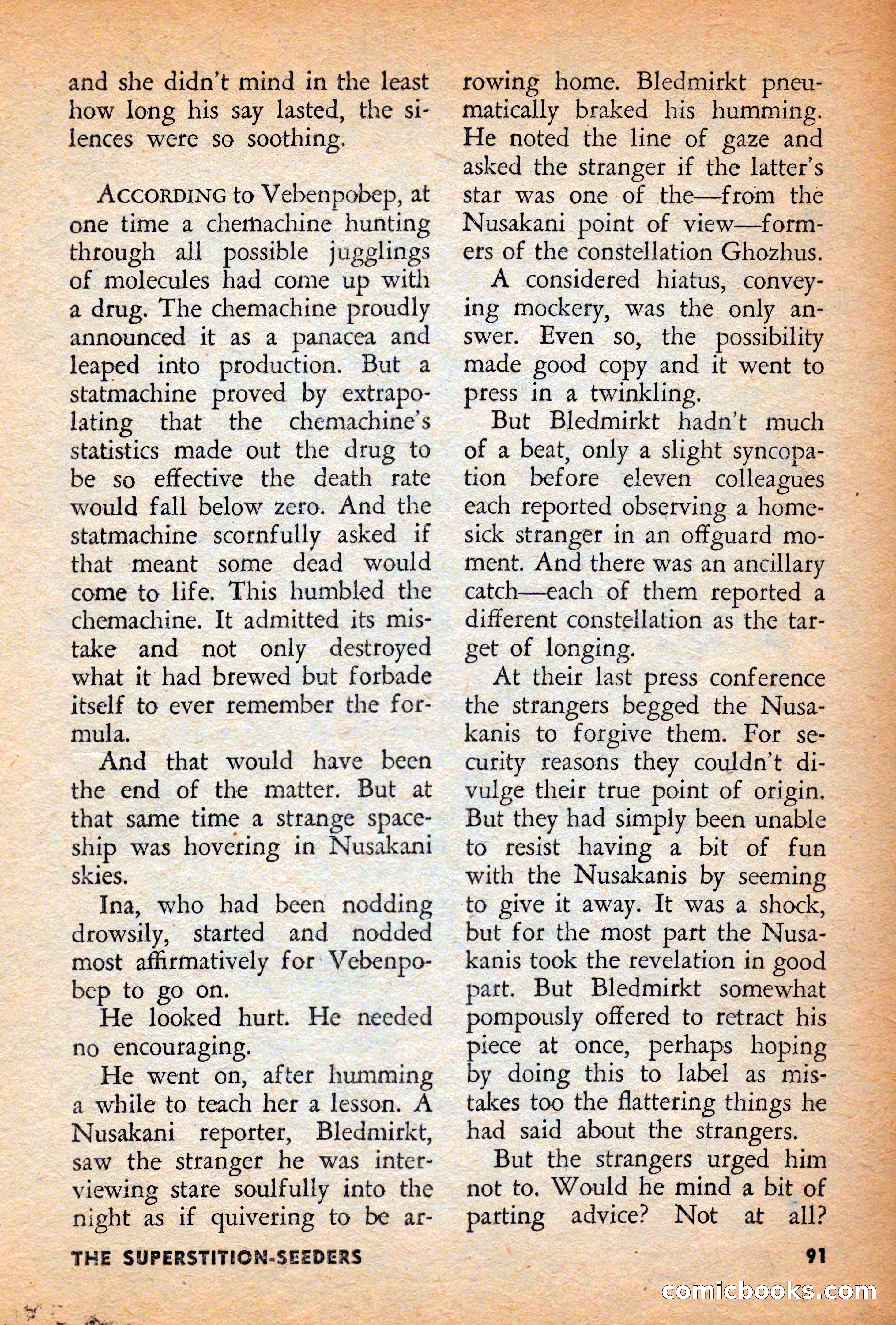 Infinity Science Fiction, December 1956 — page 91 of 132
