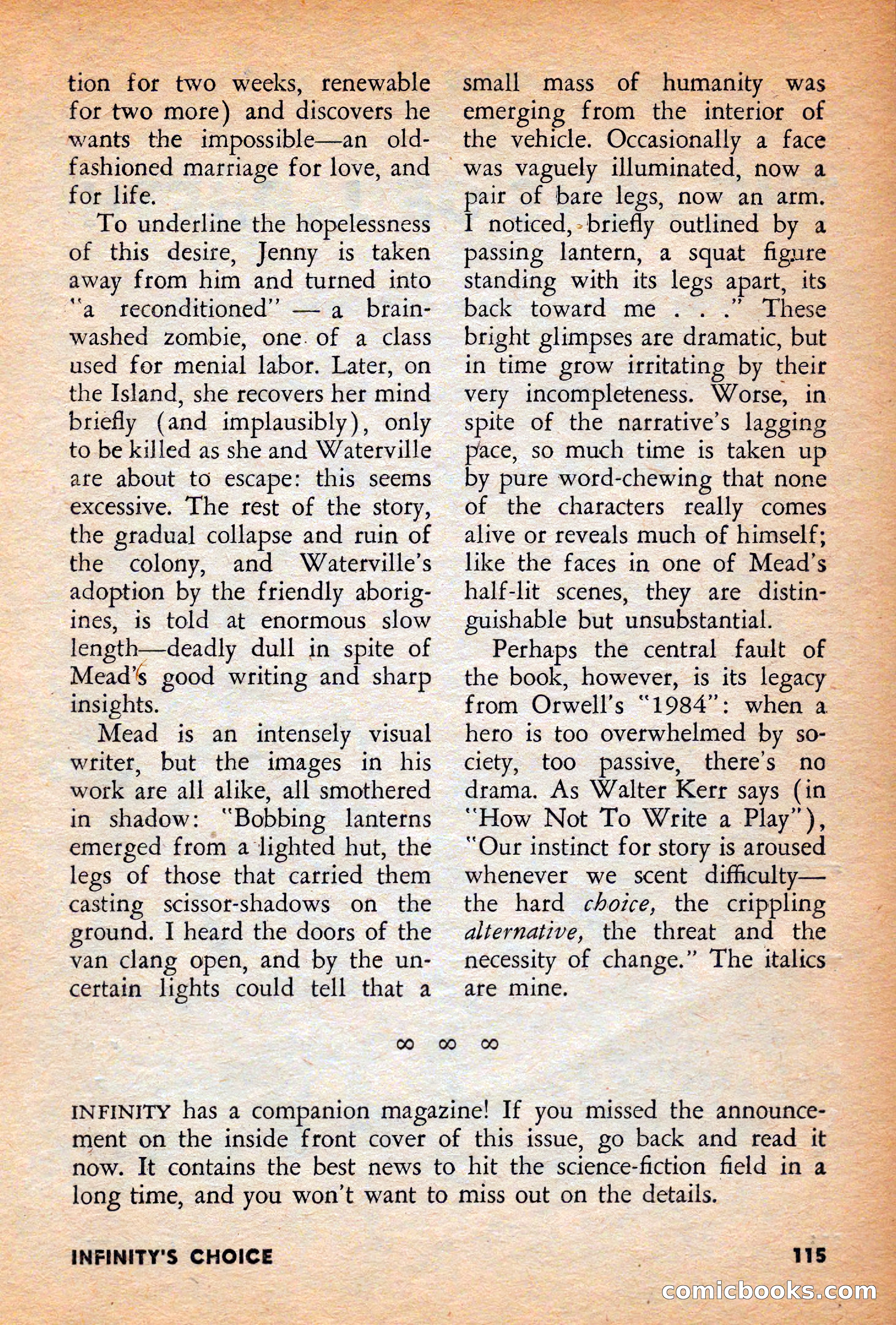 Infinity Science Fiction, December 1956 — page 115 of 132