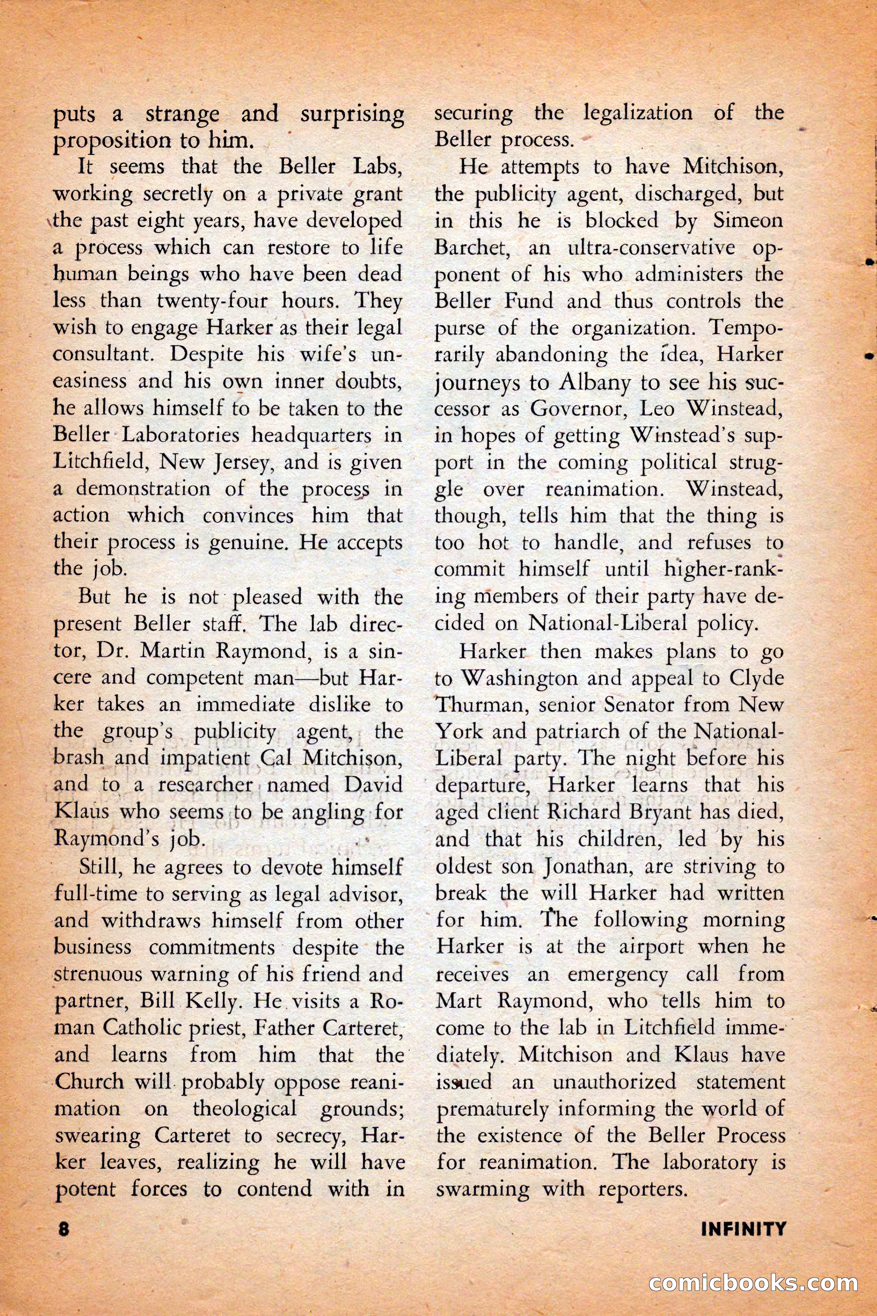 Infinity Science Fiction, August 1958 — page 8 of 132