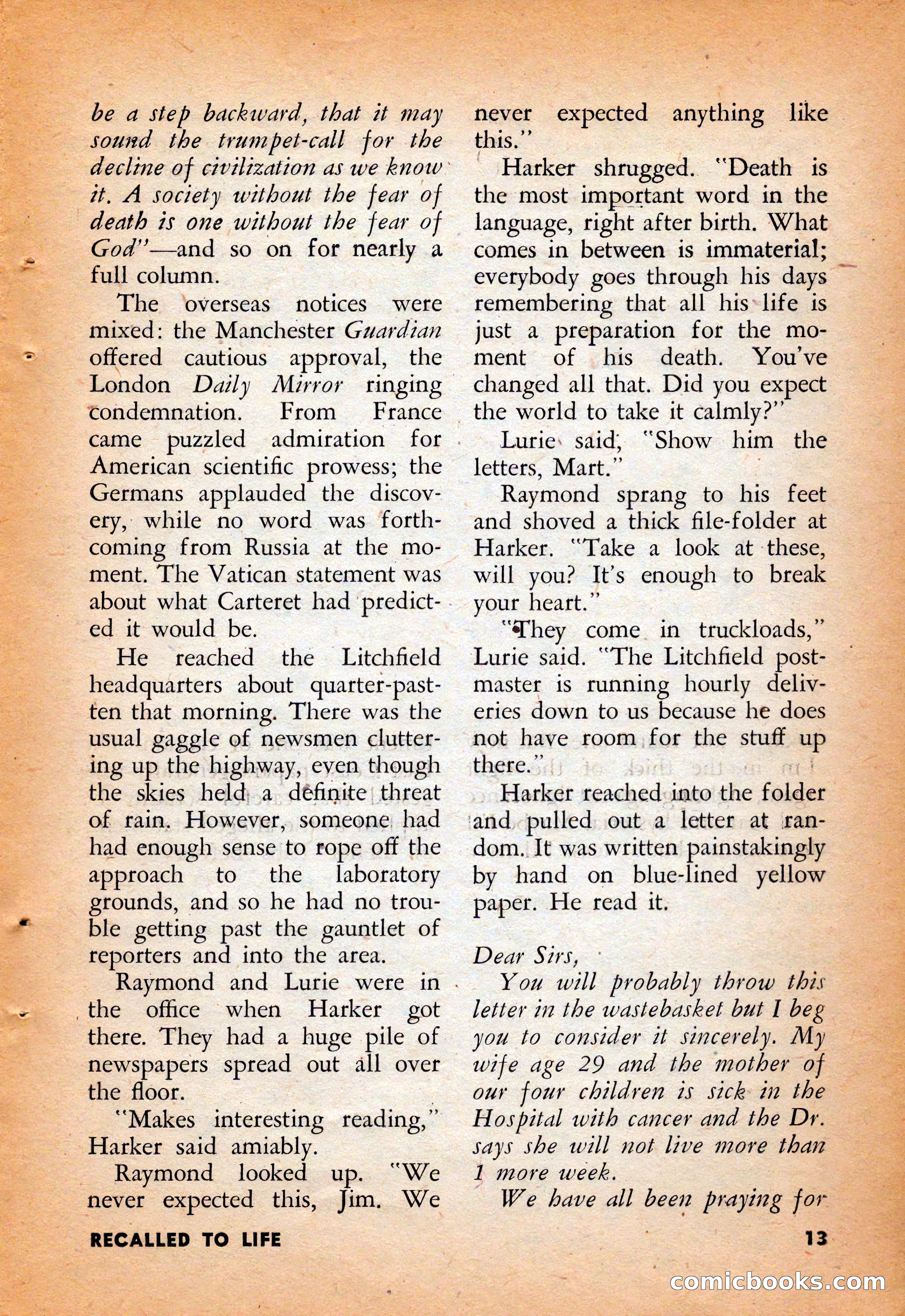 Infinity Science Fiction, August 1958 — page 13 of 132