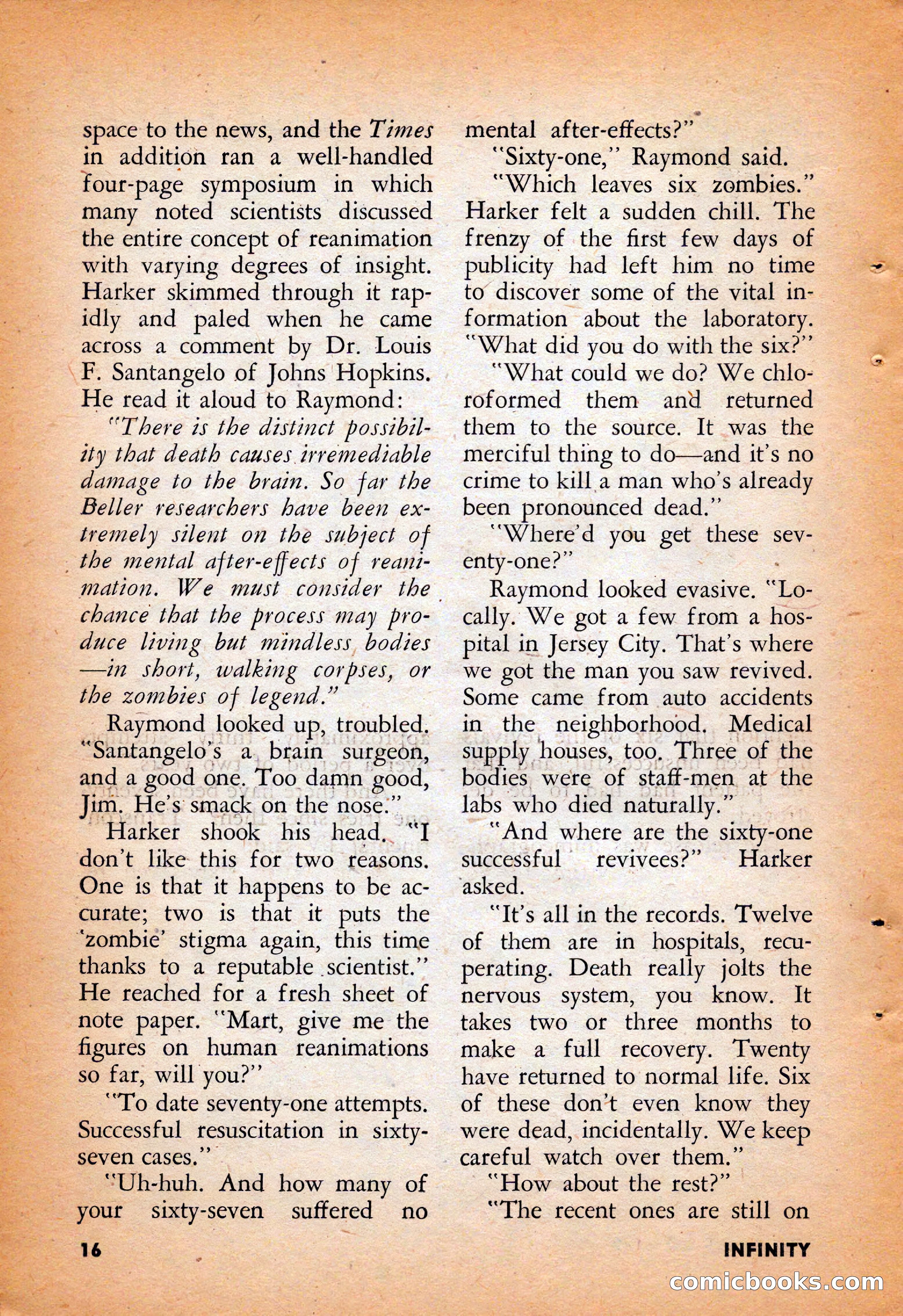 Infinity Science Fiction, August 1958 — page 16 of 132