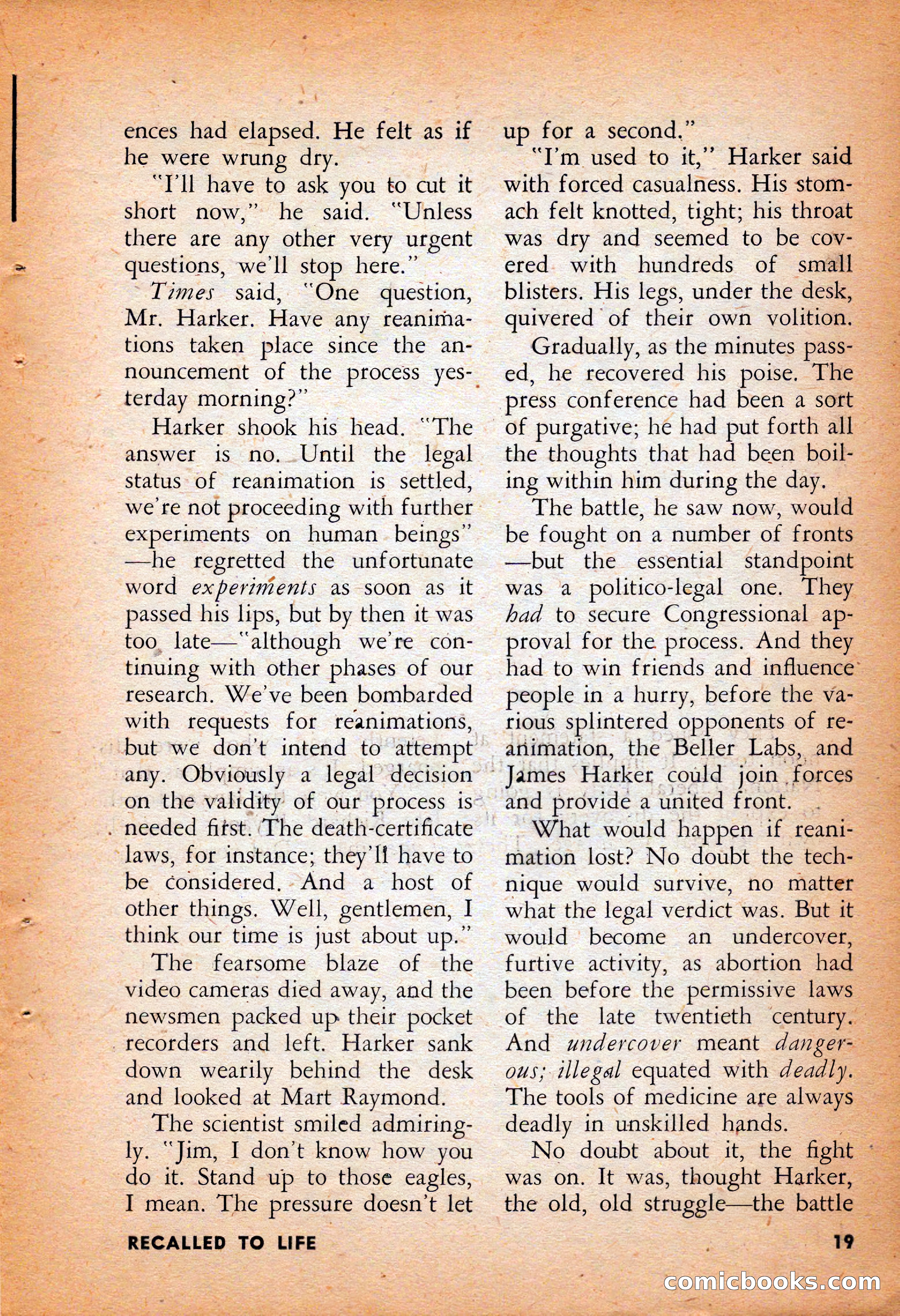 Infinity Science Fiction, August 1958 — page 19 of 132