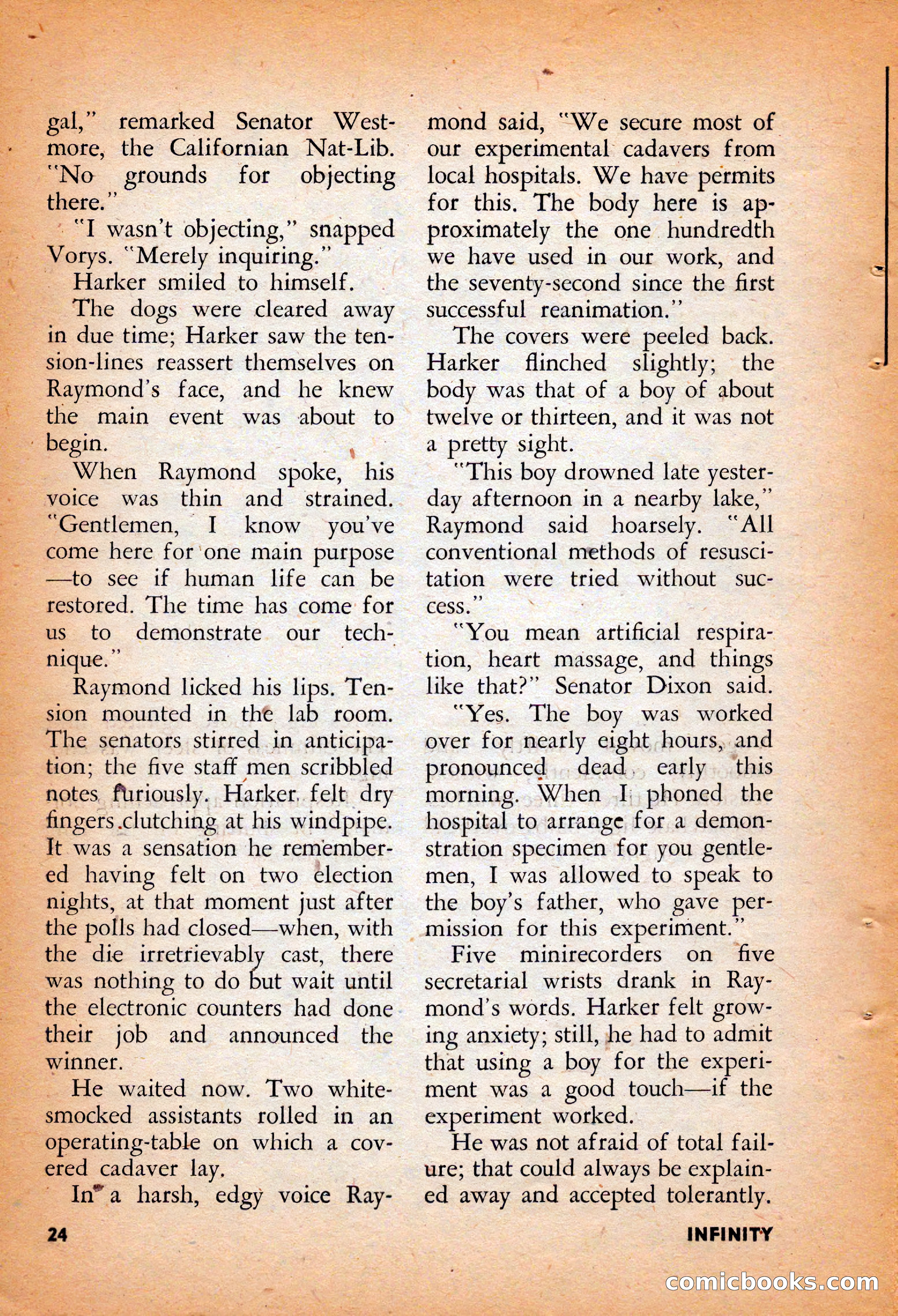 Infinity Science Fiction, August 1958 — page 24 of 132