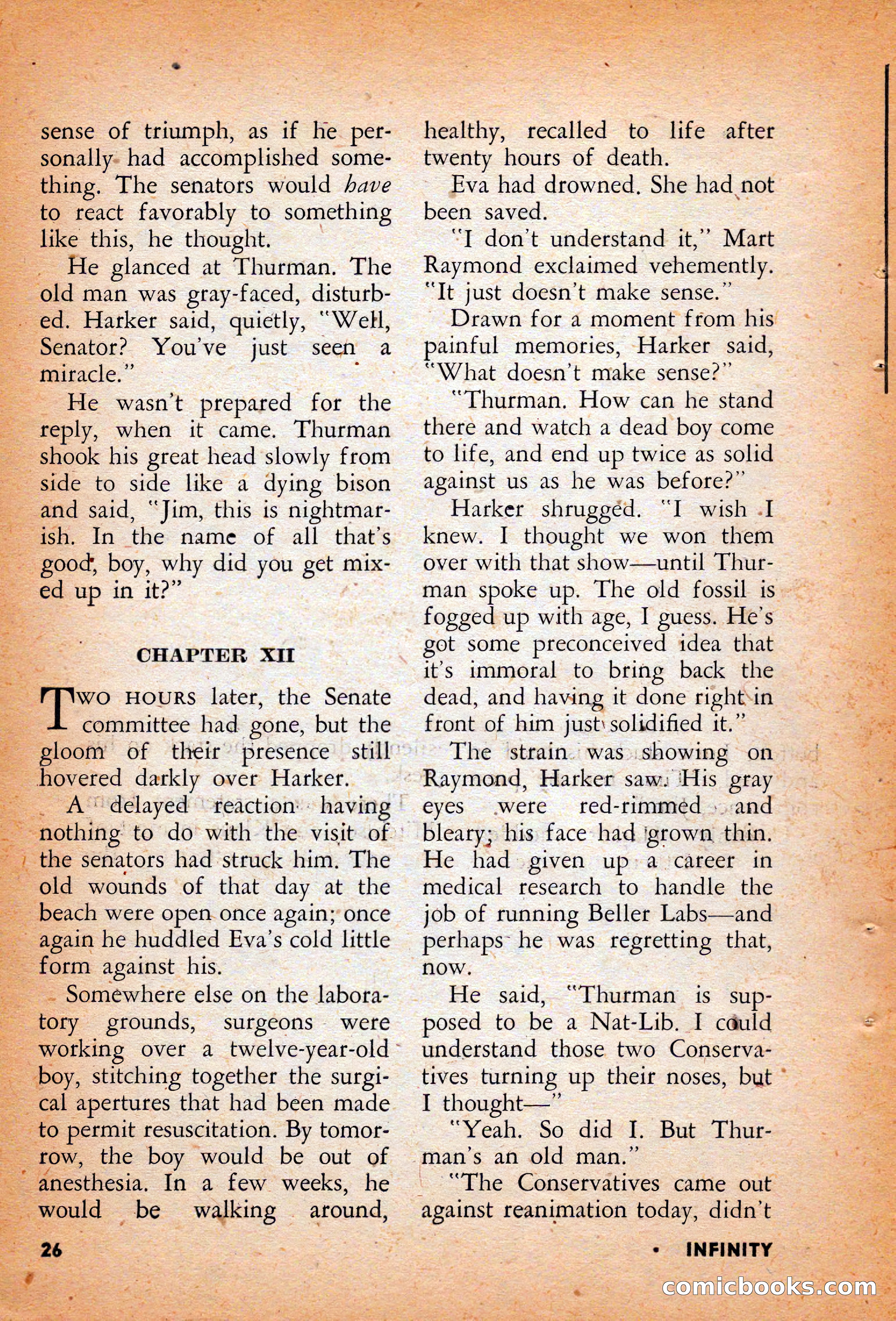 Infinity Science Fiction, August 1958 — page 26 of 132