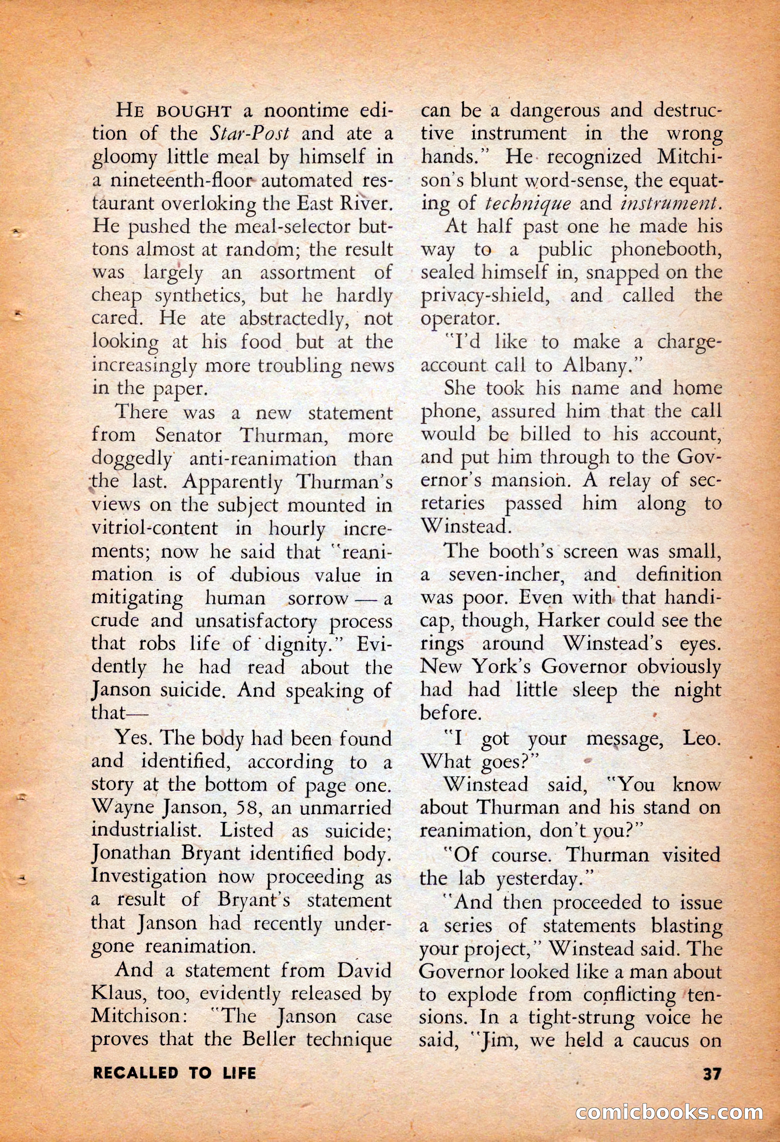 Infinity Science Fiction, August 1958 — page 37 of 132