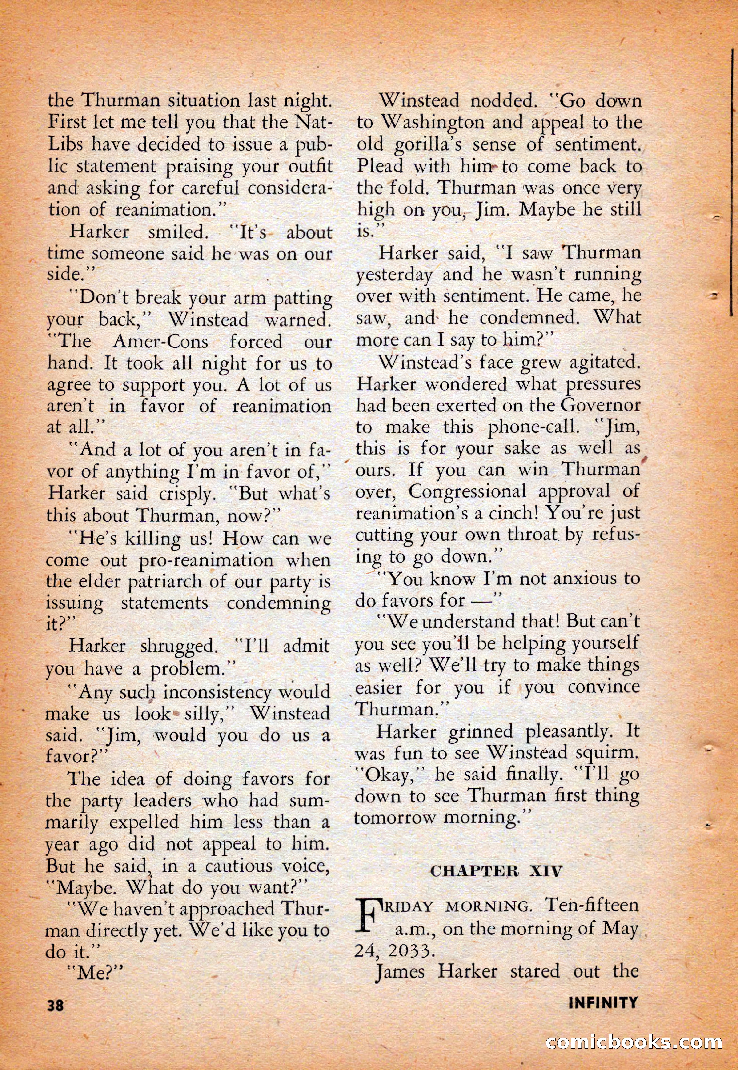 Infinity Science Fiction, August 1958 — page 38 of 132