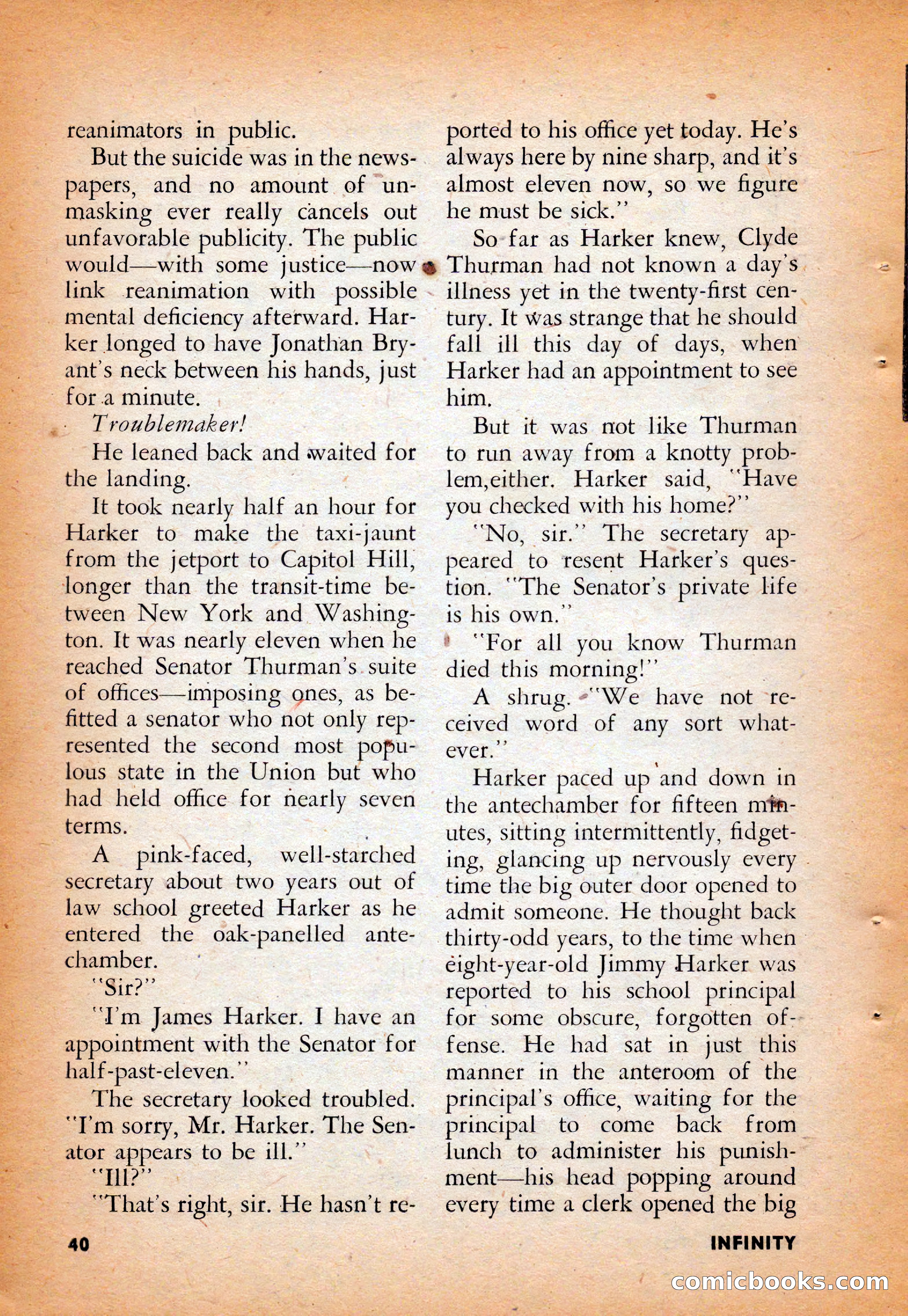 Infinity Science Fiction, August 1958 — page 40 of 132
