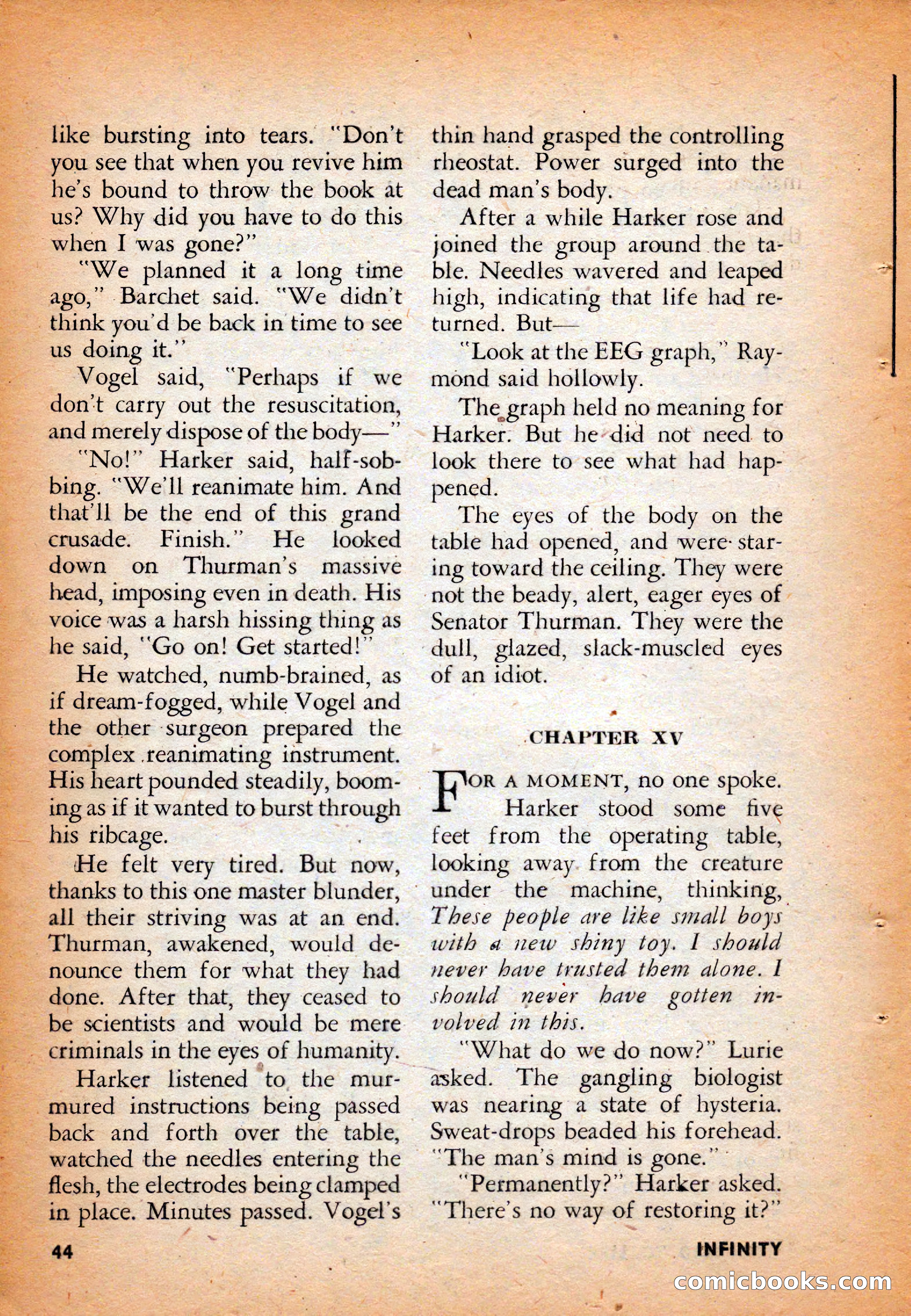 Infinity Science Fiction, August 1958 — page 44 of 132