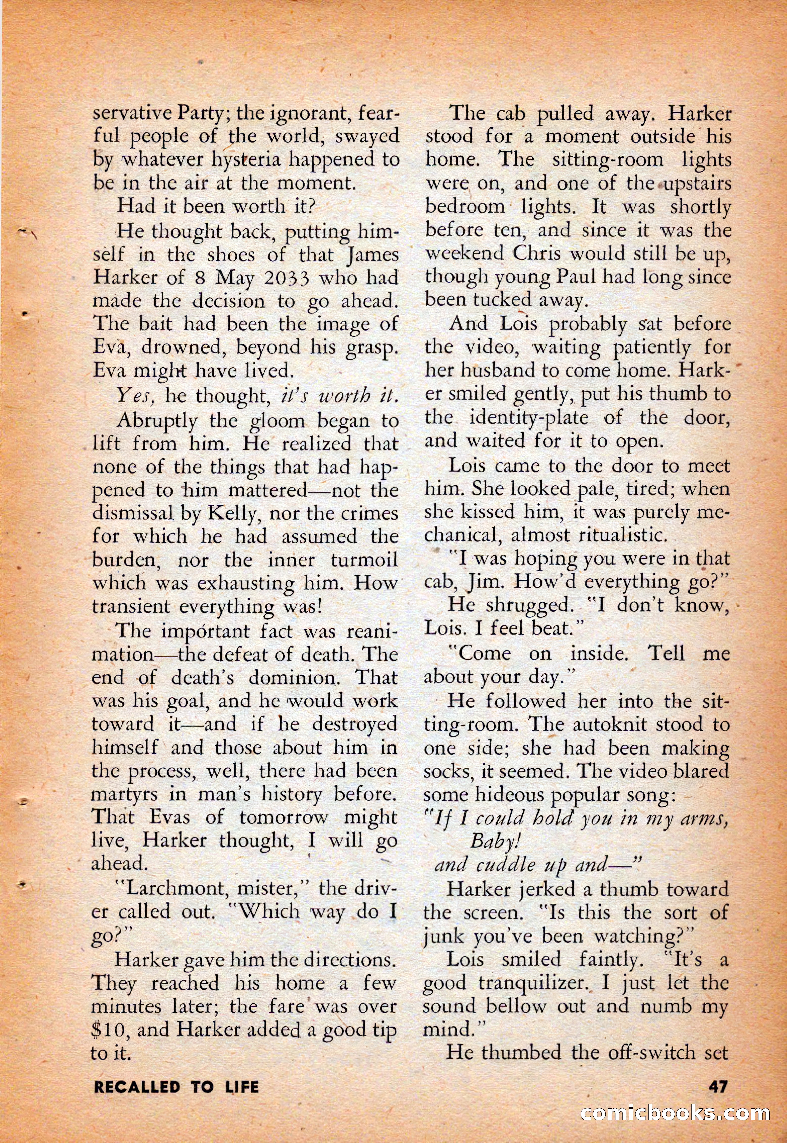Infinity Science Fiction, August 1958 — page 47 of 132