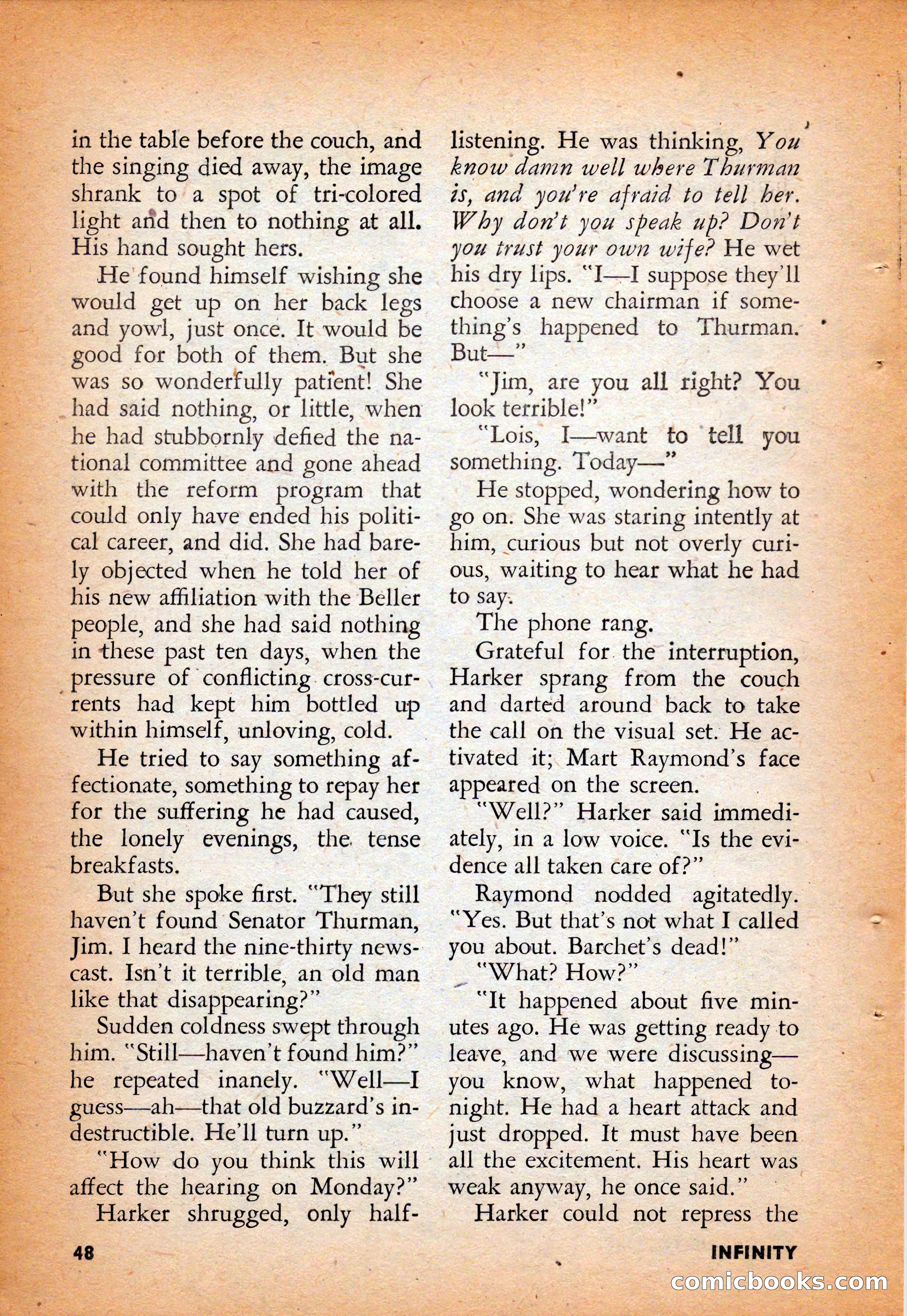 Infinity Science Fiction, August 1958 — page 48 of 132