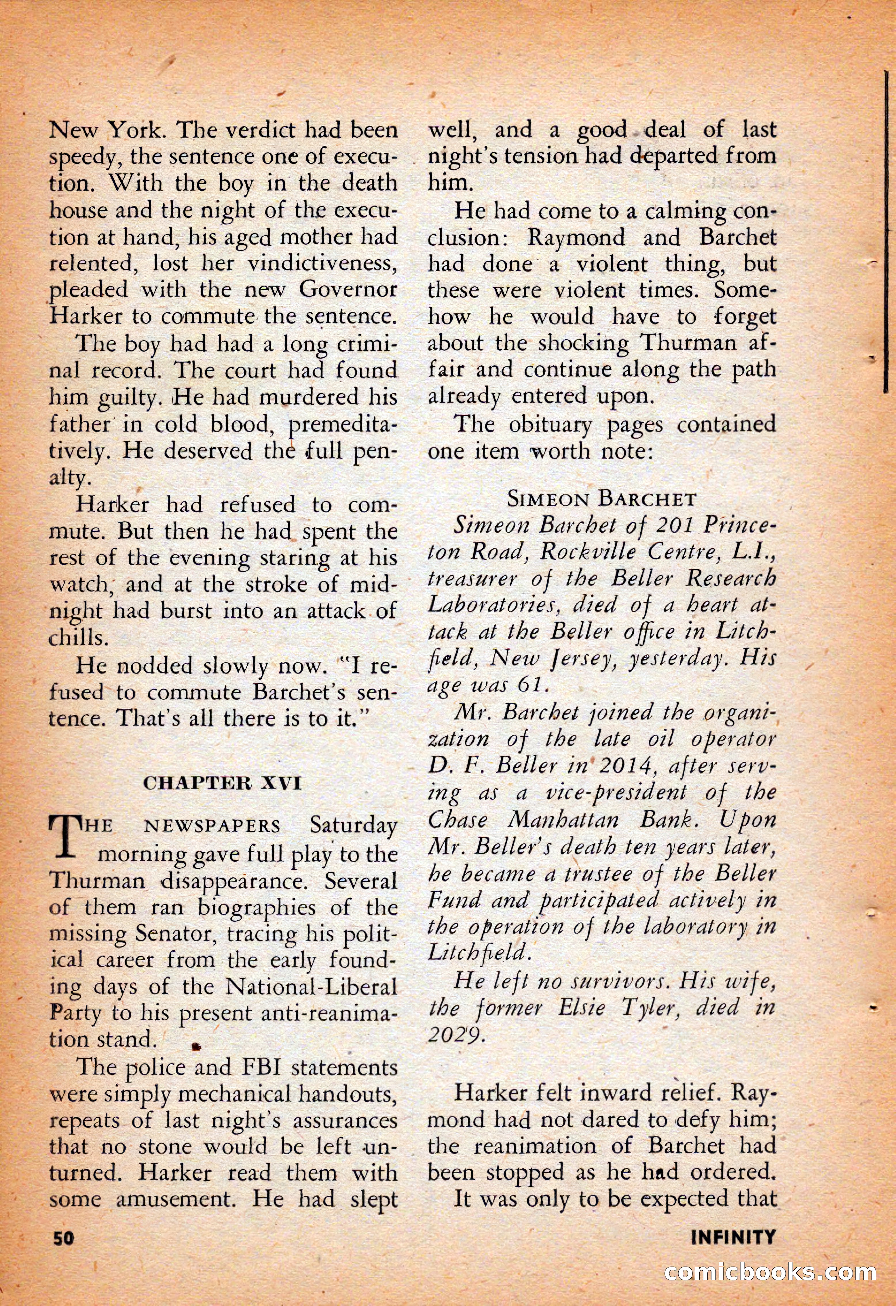 Infinity Science Fiction, August 1958 — page 50 of 132