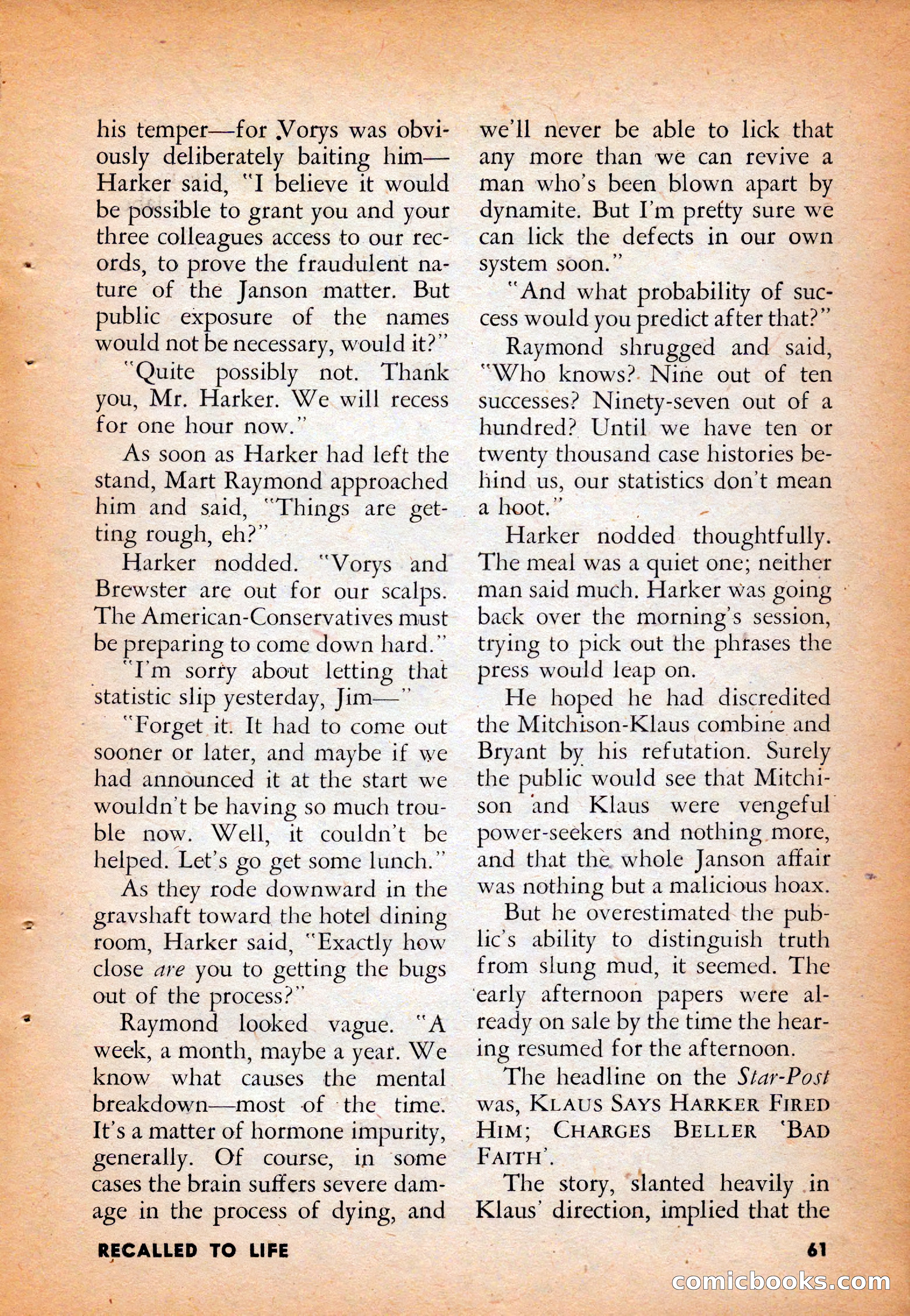 Infinity Science Fiction, August 1958 — page 61 of 132