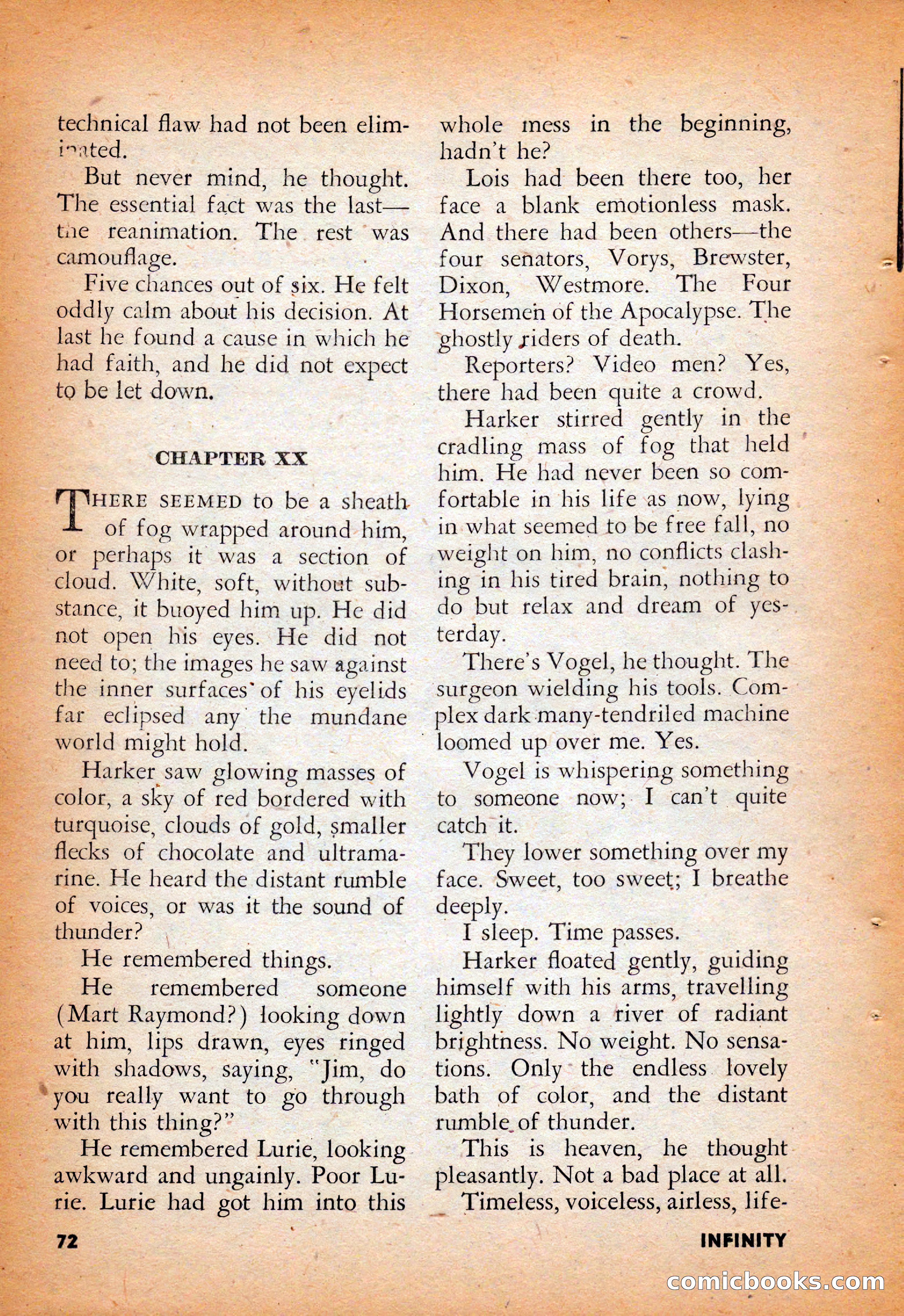 Infinity Science Fiction, August 1958 — page 72 of 132