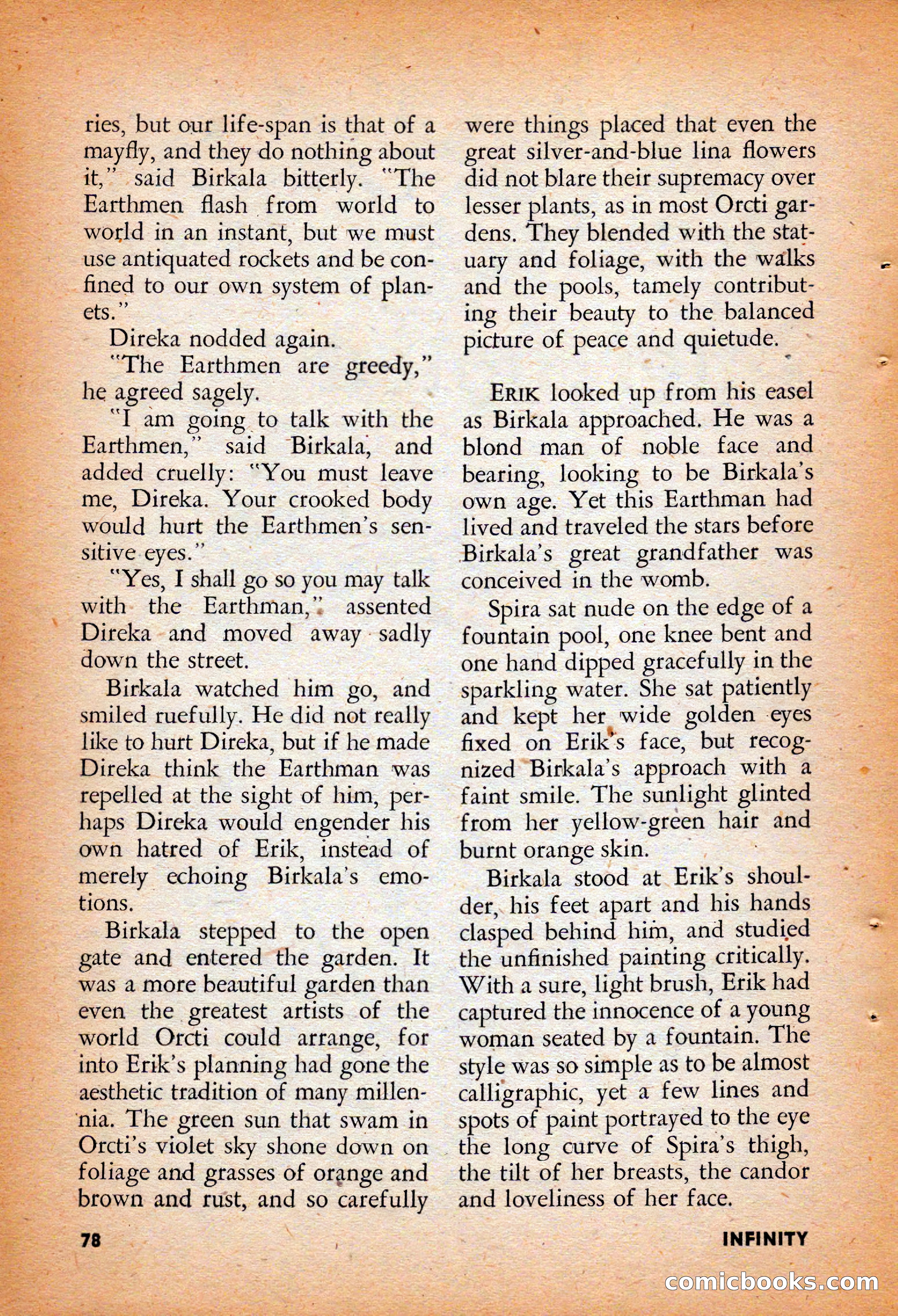 Infinity Science Fiction, August 1958 — page 78 of 132