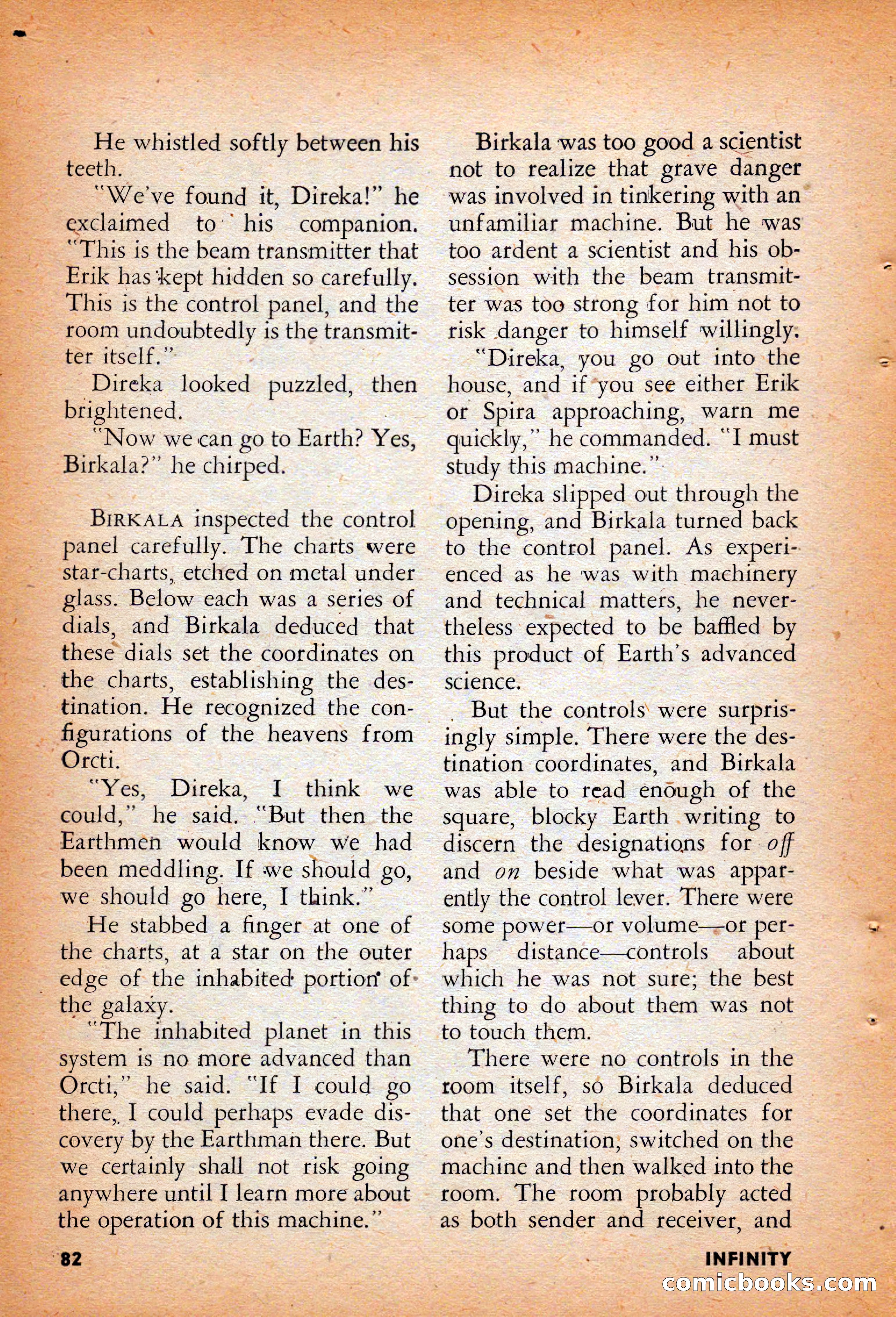 Infinity Science Fiction, August 1958 — page 82 of 132
