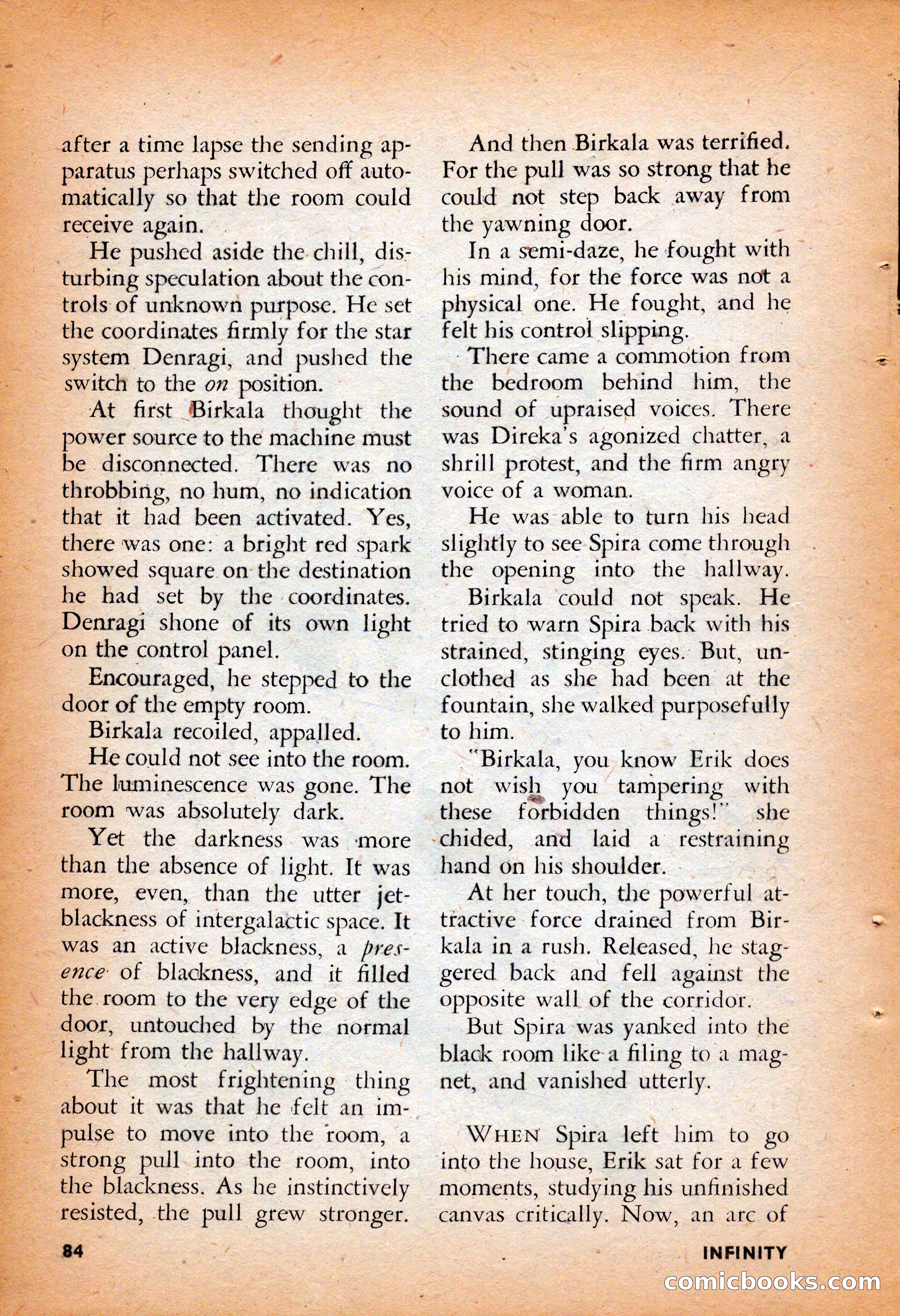 Infinity Science Fiction, August 1958 — page 84 of 132