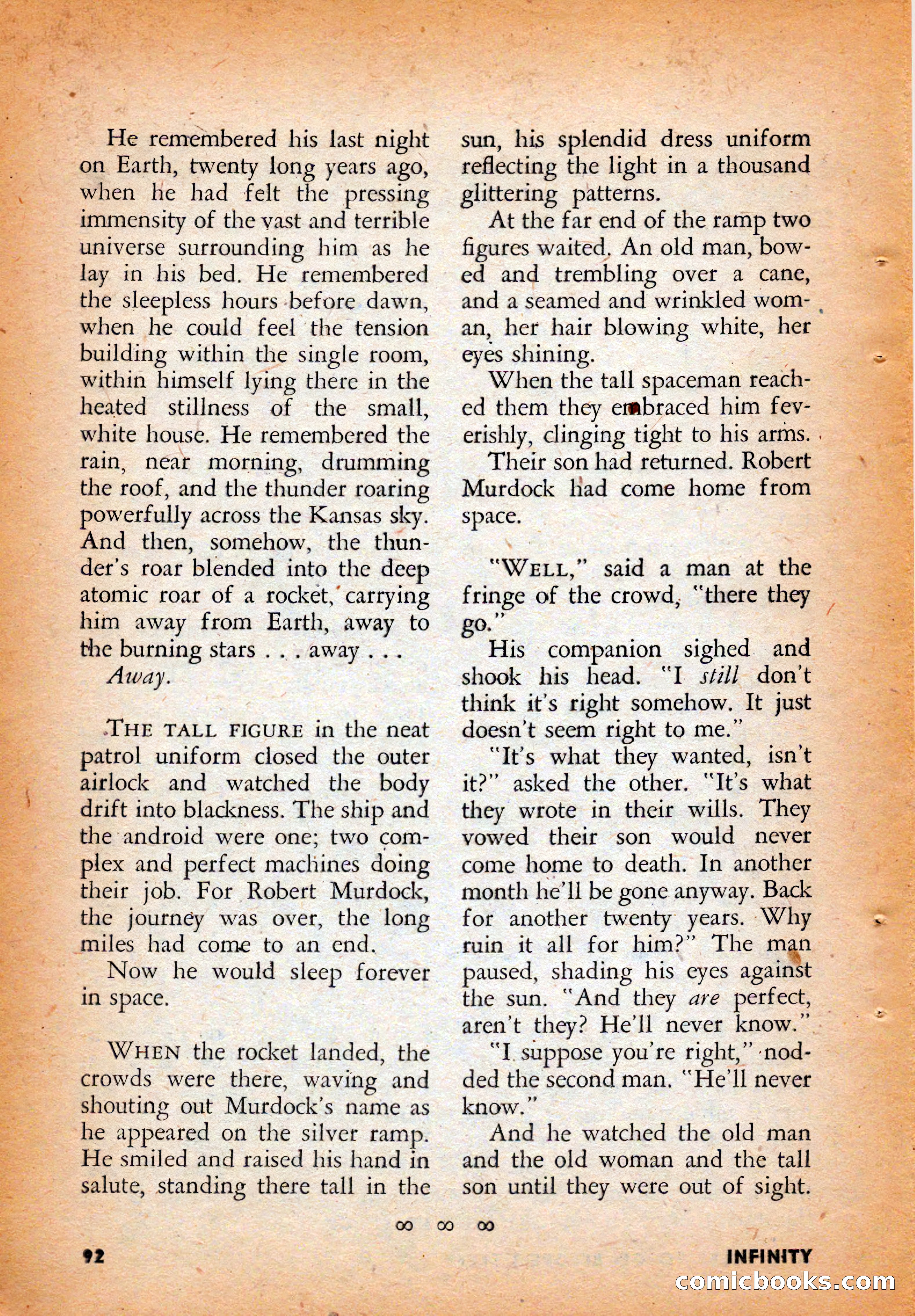 Infinity Science Fiction, August 1958 — page 92 of 132
