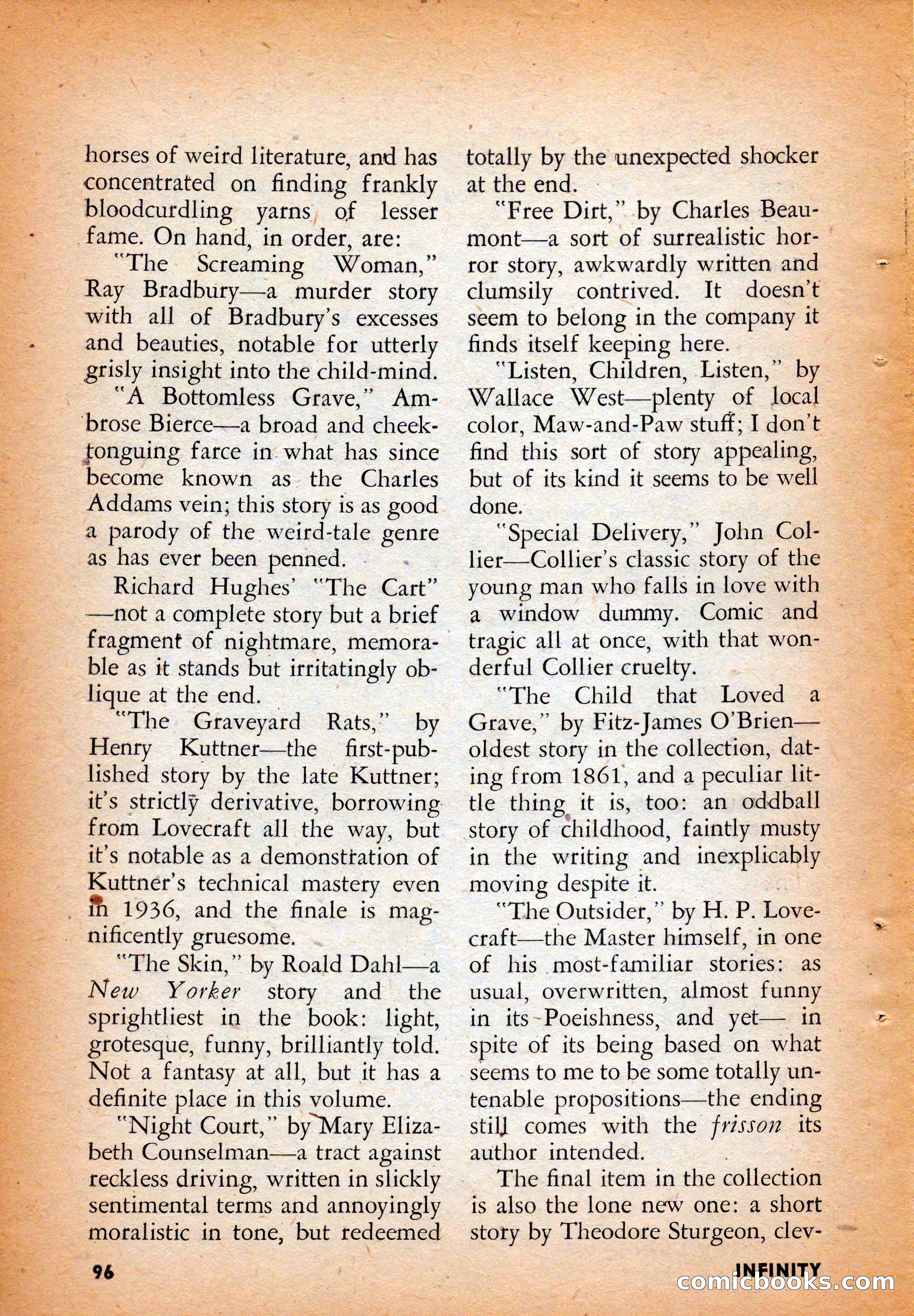 Infinity Science Fiction, August 1958 — page 96 of 132