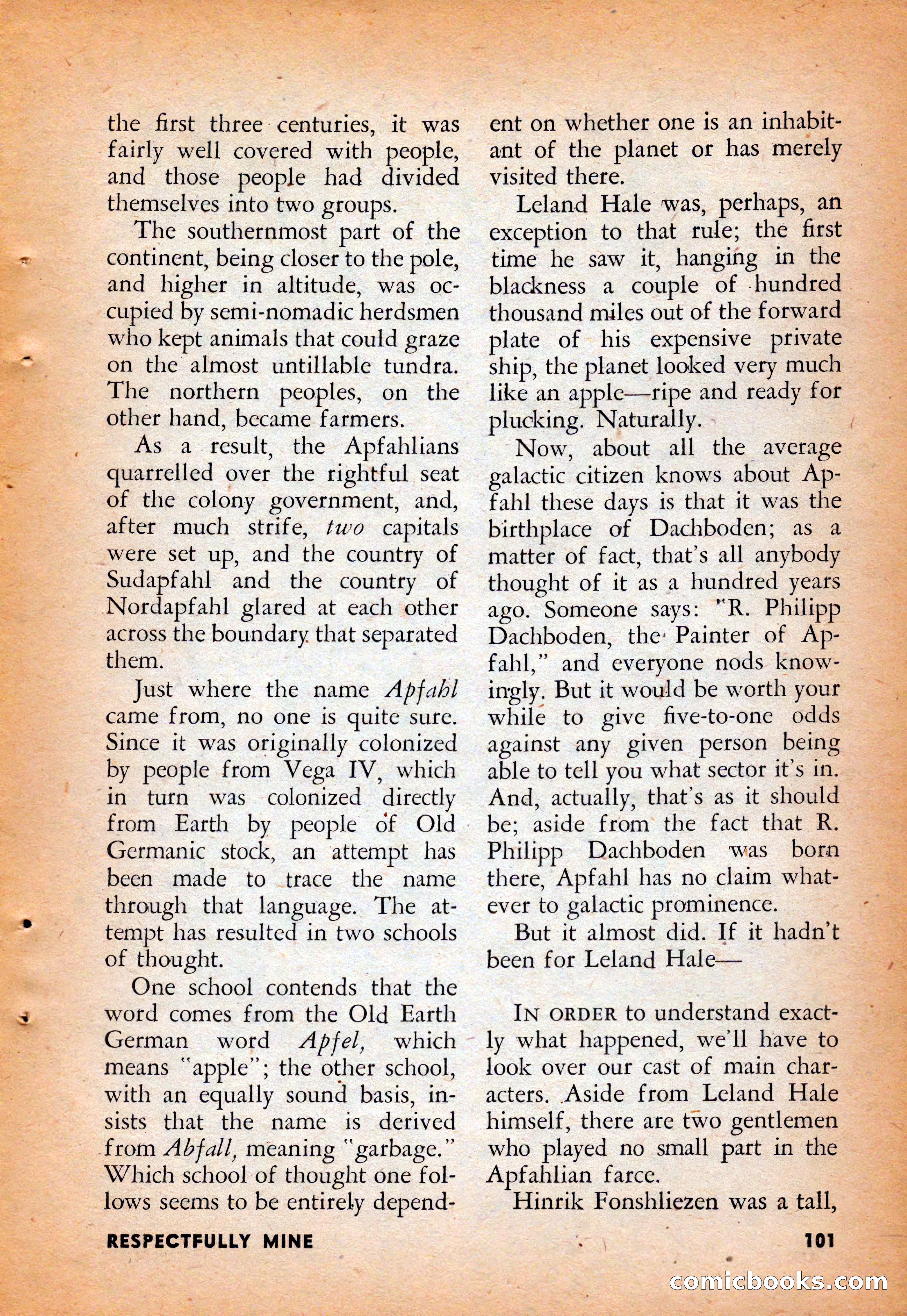 Infinity Science Fiction, August 1958 — page 101 of 132