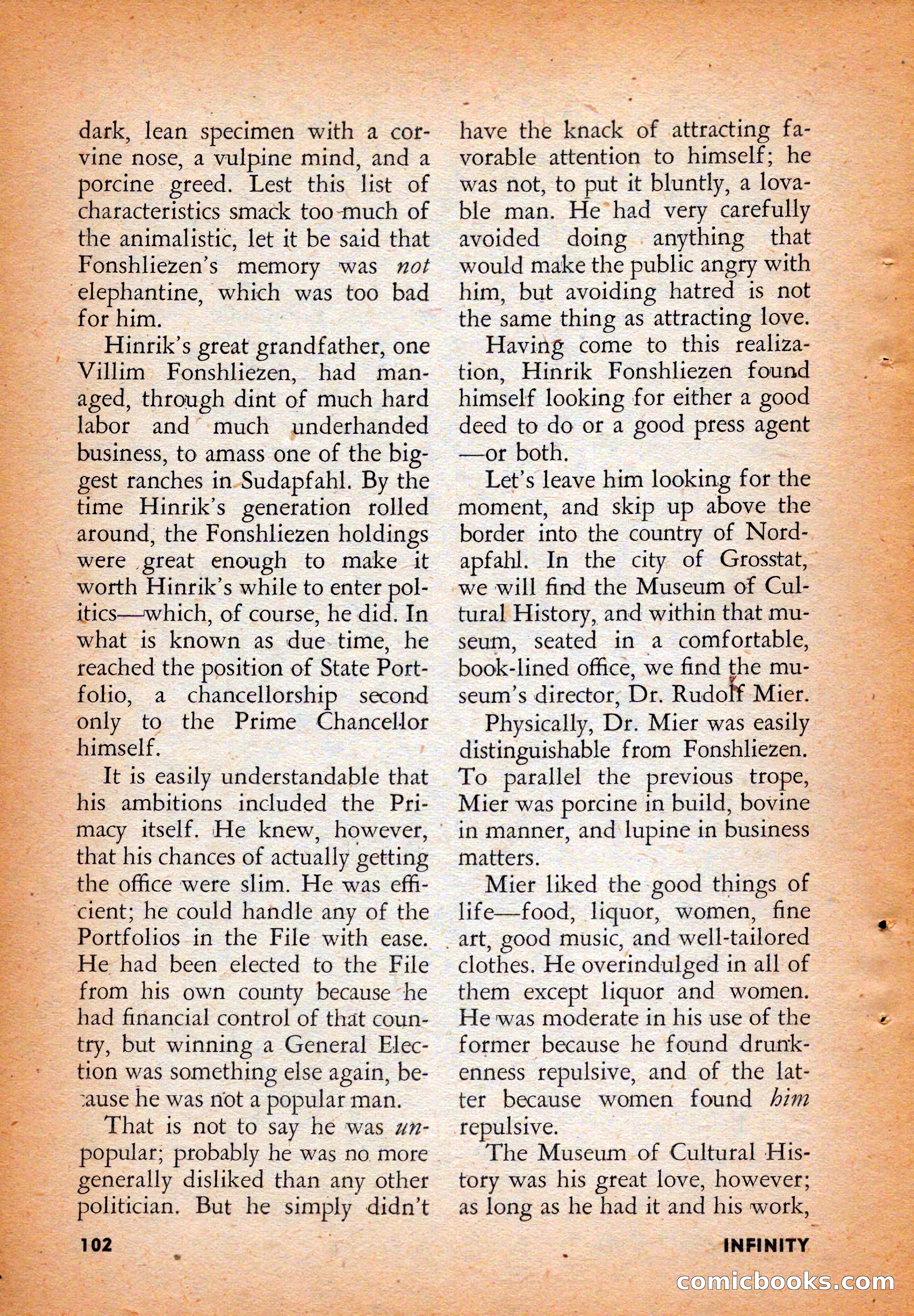 Infinity Science Fiction, August 1958 — page 102 of 132