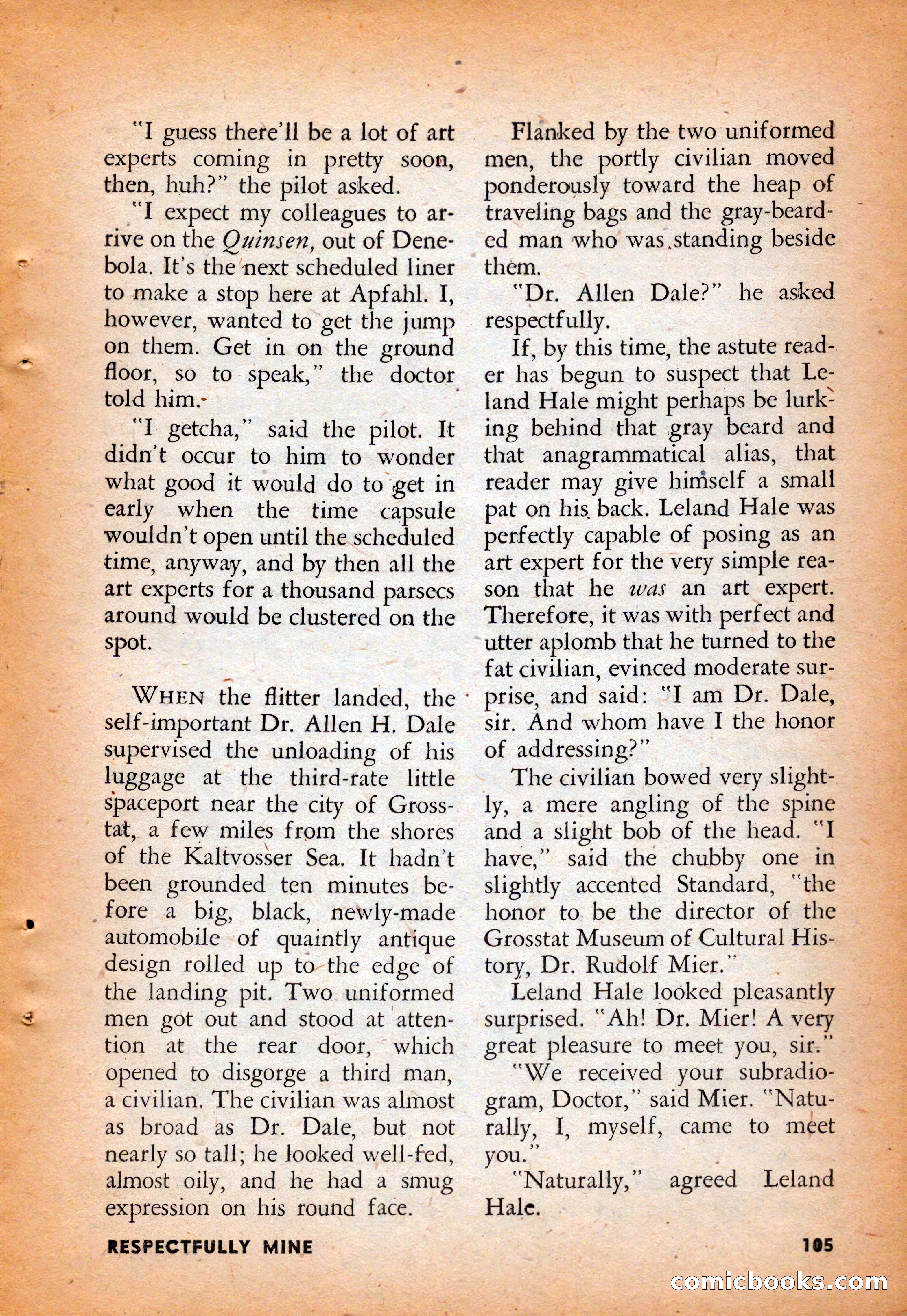 Infinity Science Fiction, August 1958 — page 105 of 132