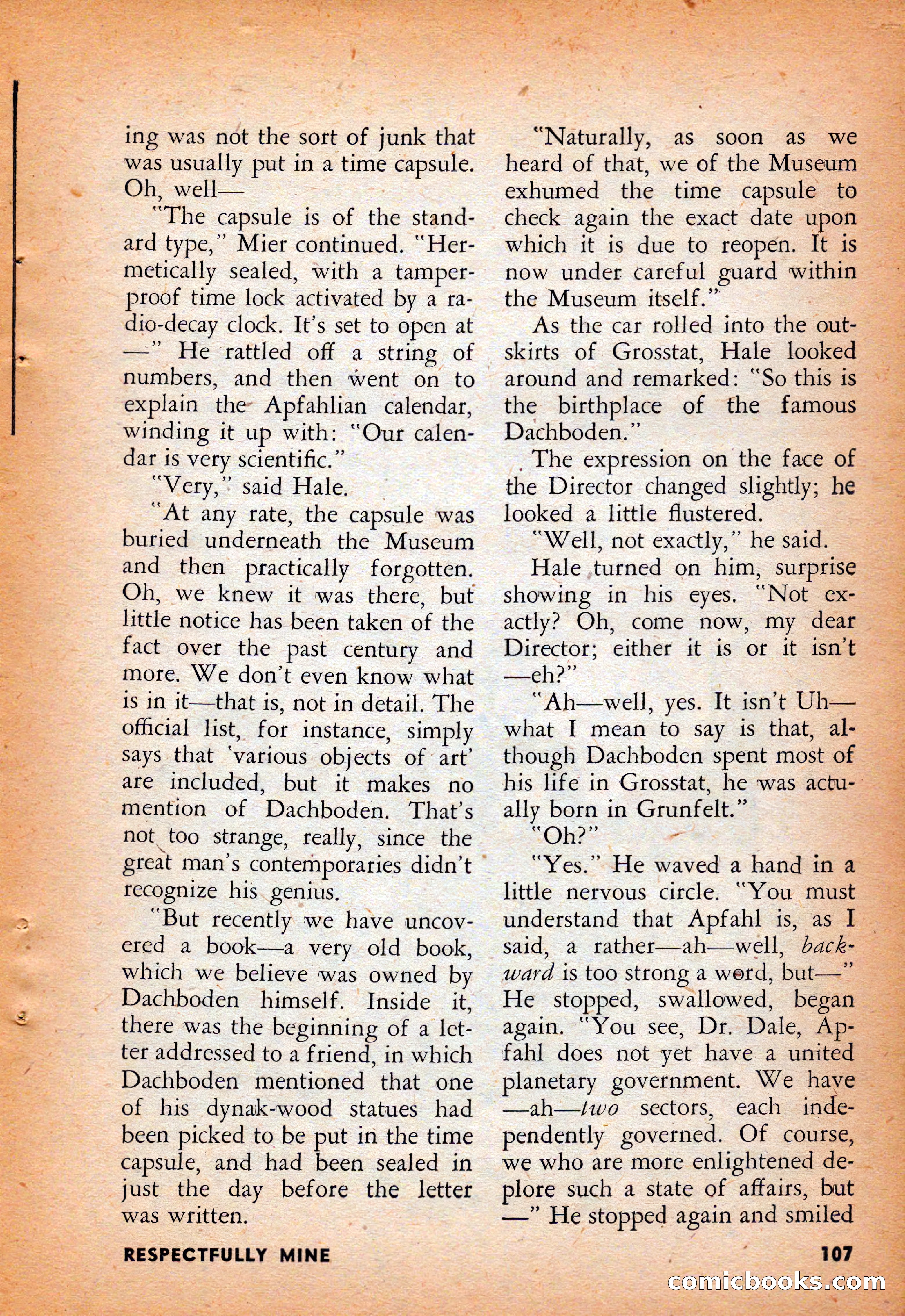 Infinity Science Fiction, August 1958 — page 107 of 132