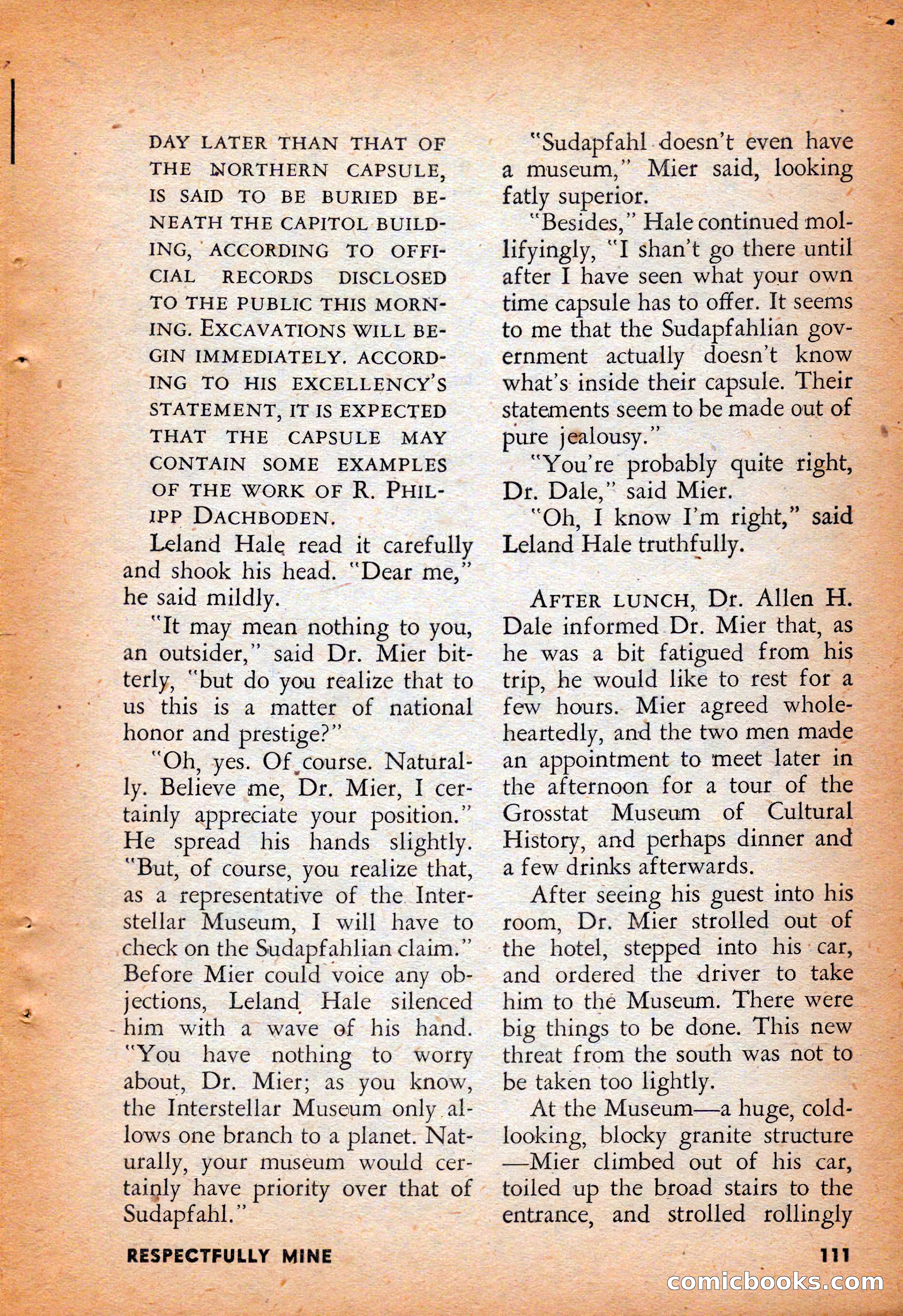 Infinity Science Fiction, August 1958 — page 111 of 132