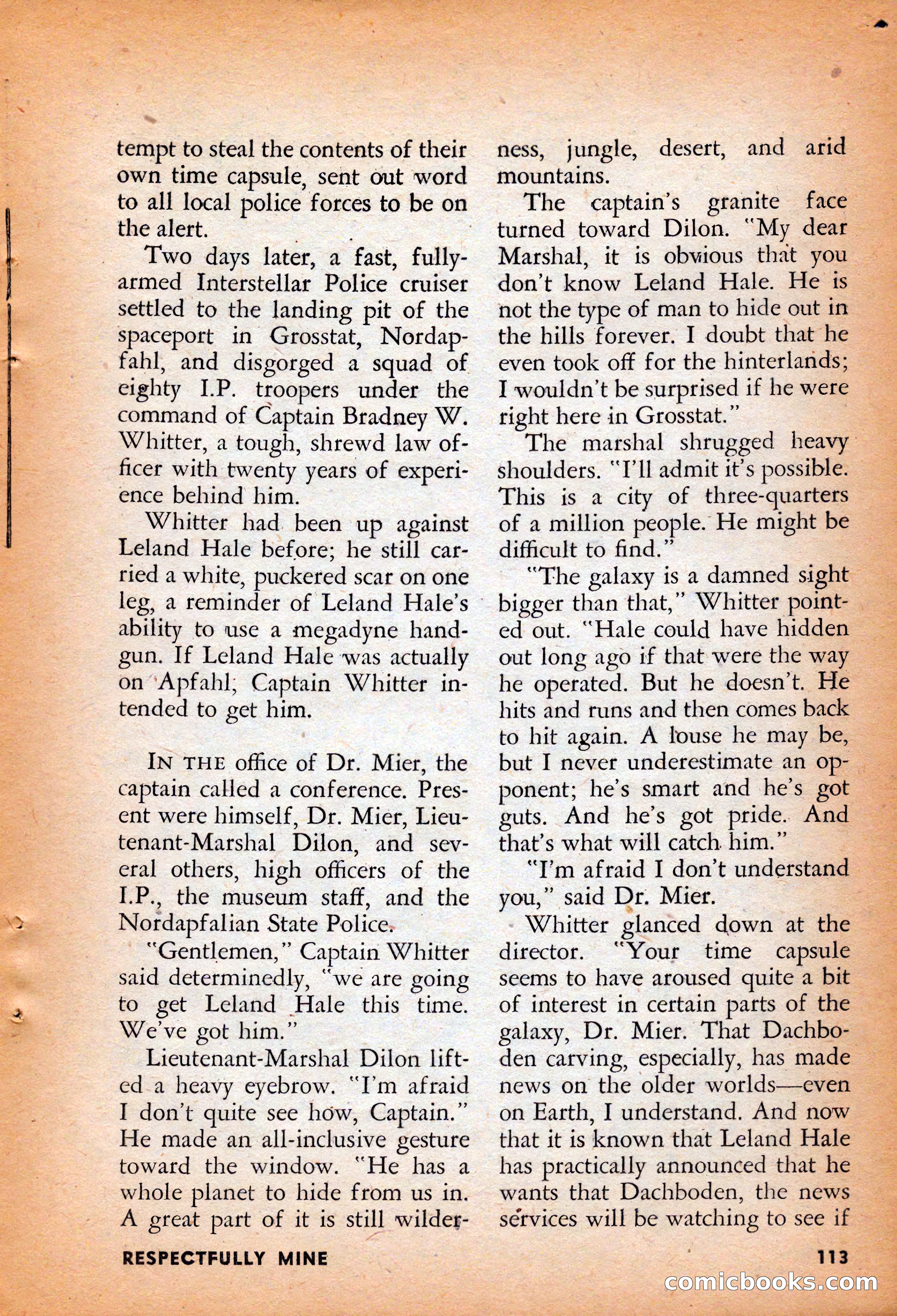 Infinity Science Fiction, August 1958 — page 113 of 132