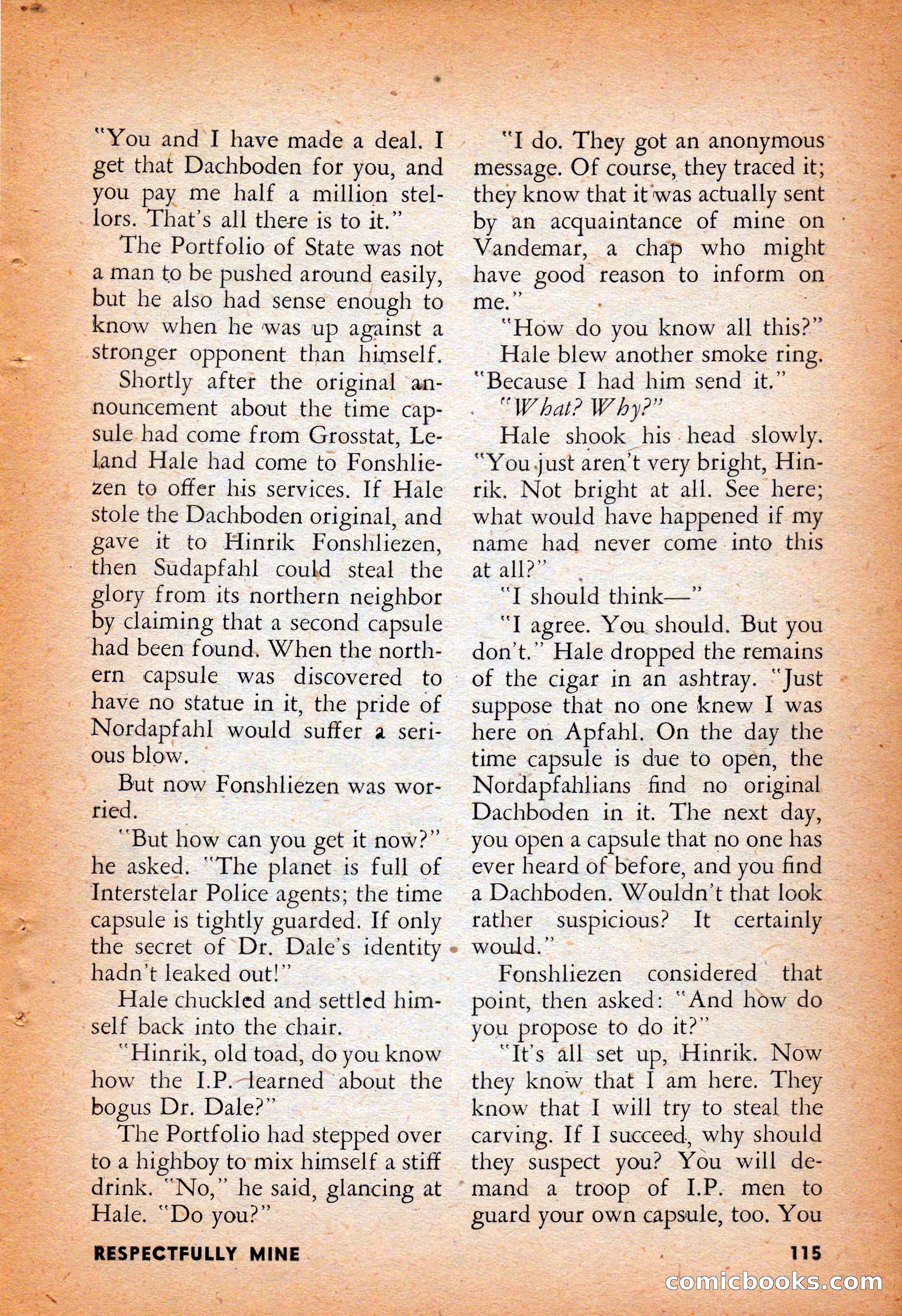 Infinity Science Fiction, August 1958 — page 115 of 132