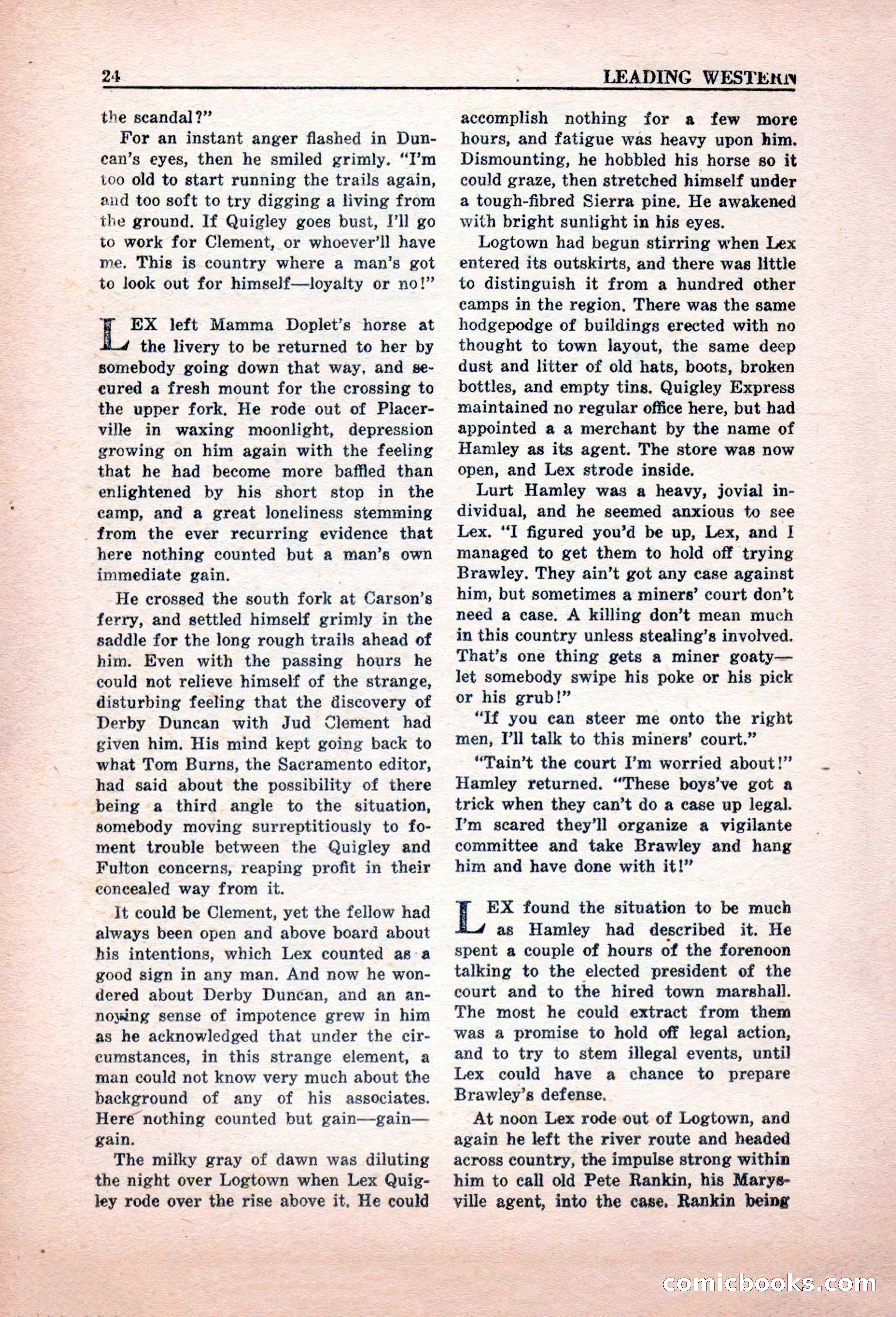 Leading Western, March 1946 — page 26 of 100