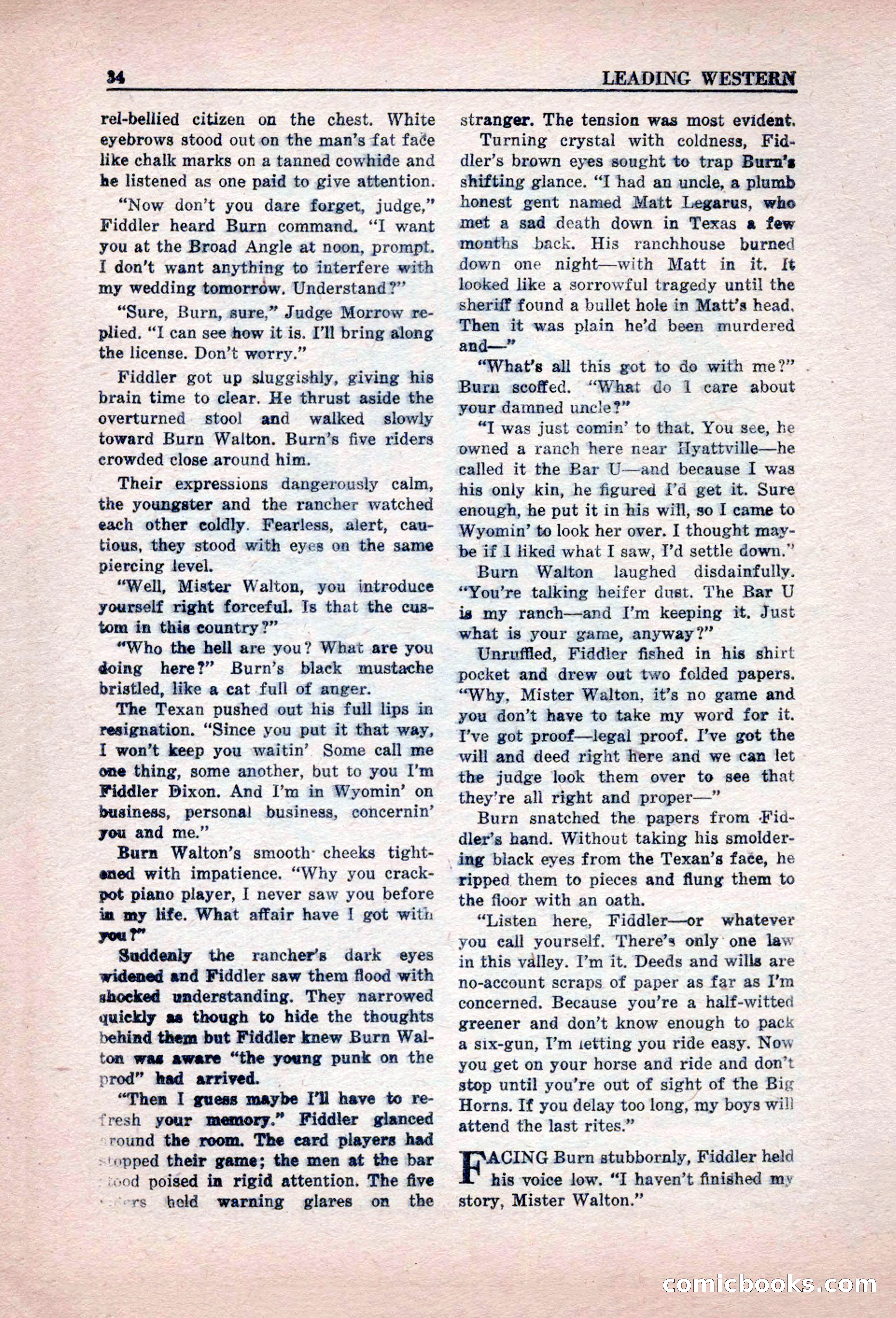 Leading Western, March 1946 — page 36 of 100