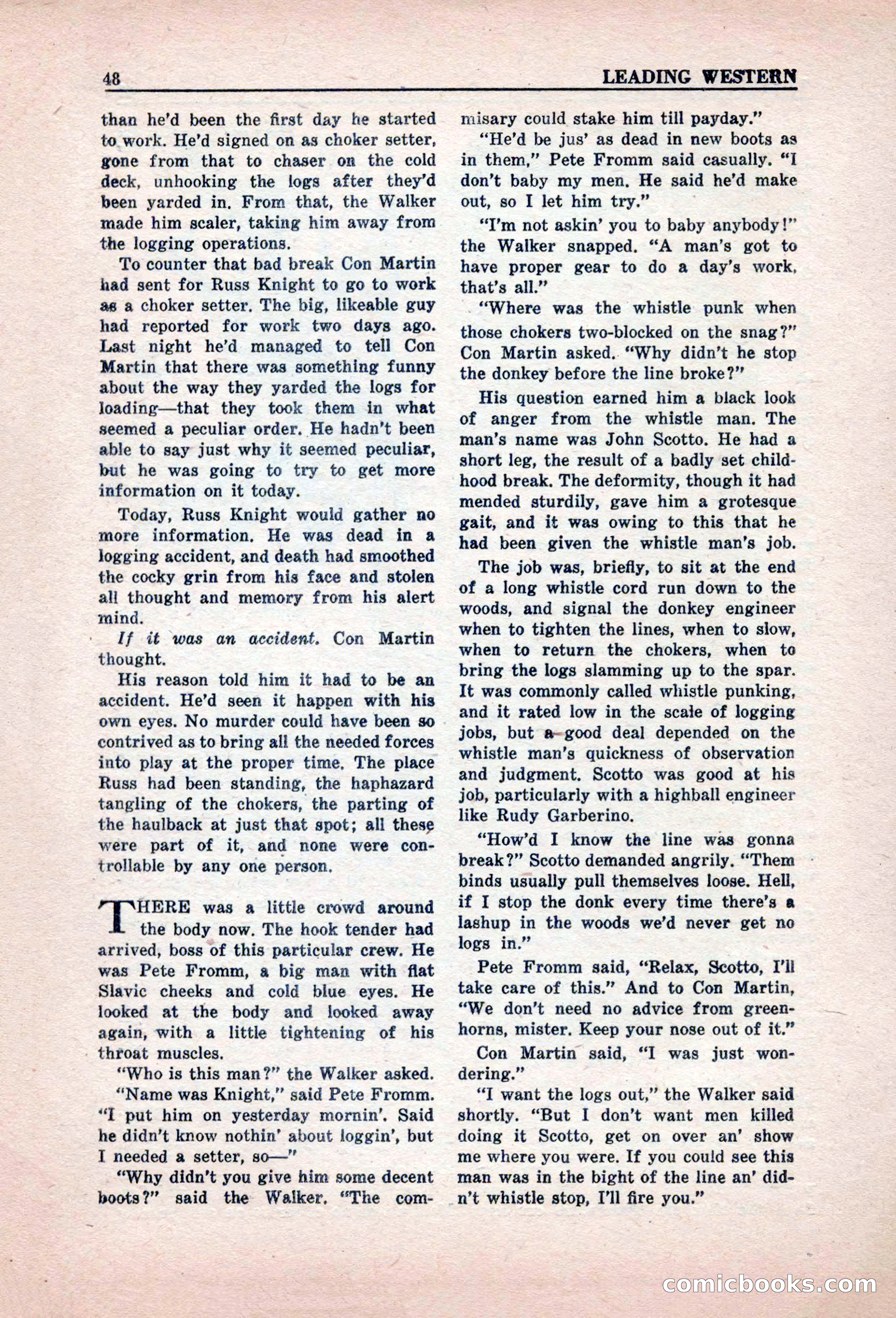 Leading Western, March 1946 — page 50 of 100
